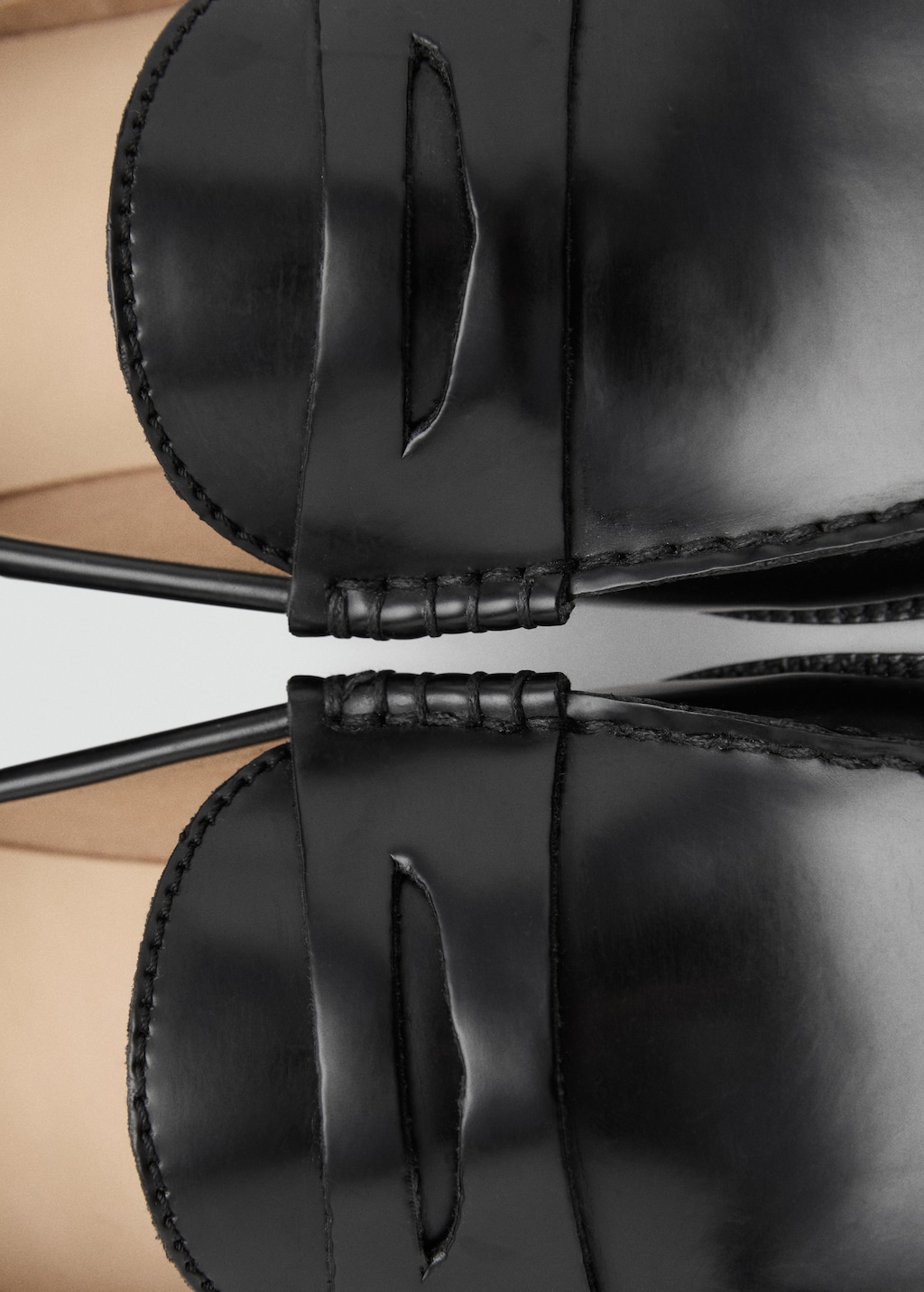 Faux-leather moccasin