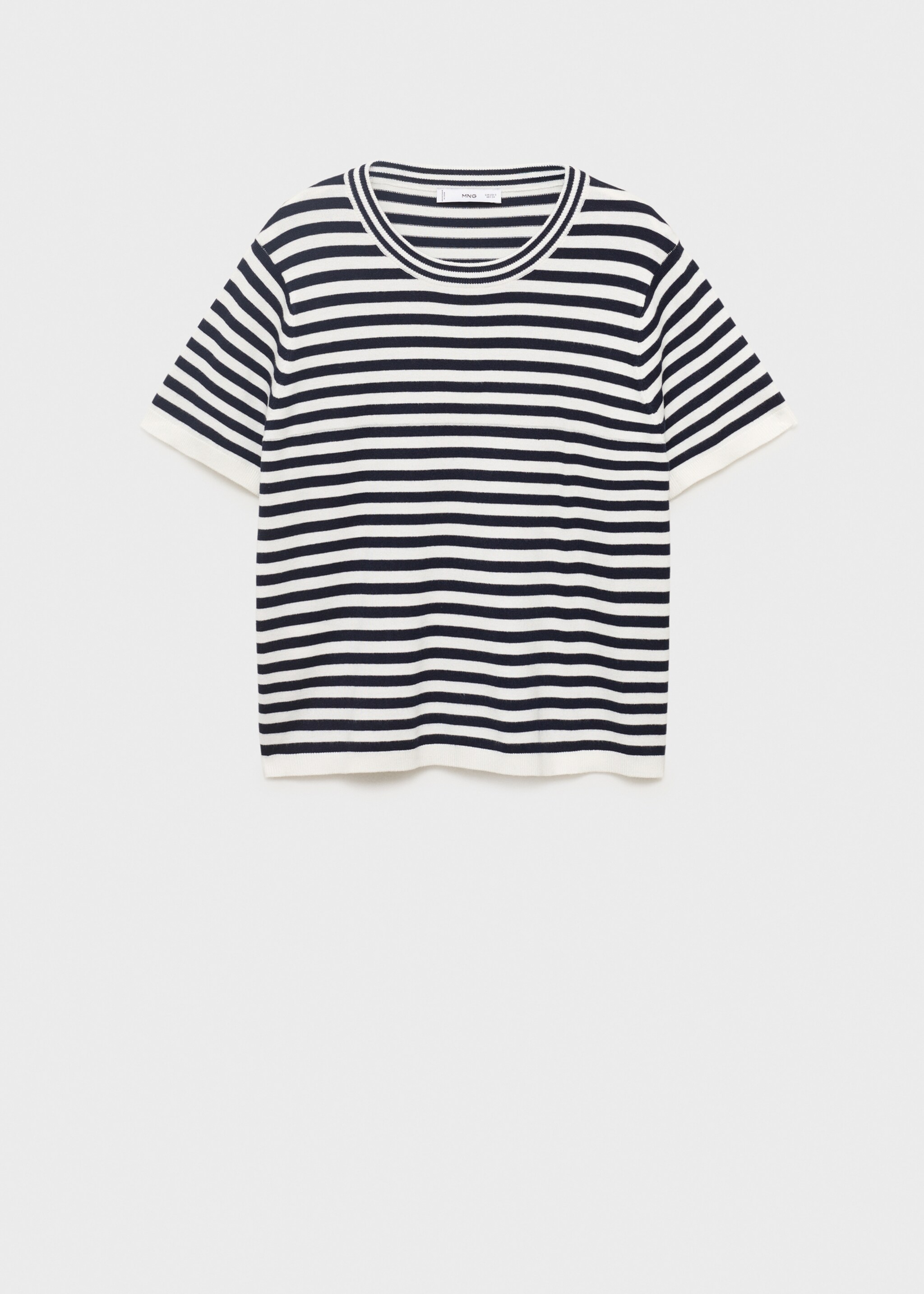 Sweater lengan pendek garis-garis - Barang tanpa model