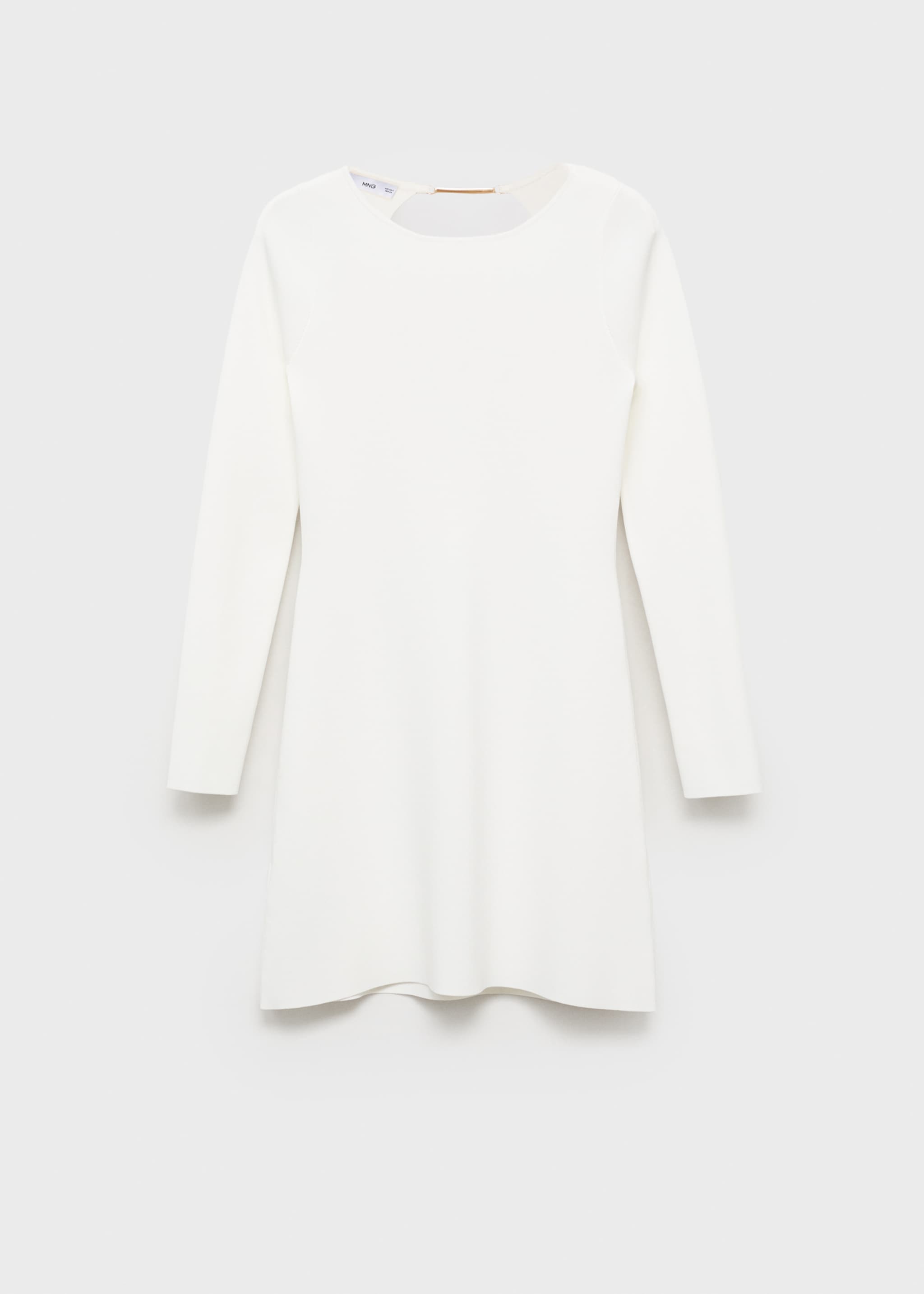 Open-back knitted dress - Article without model