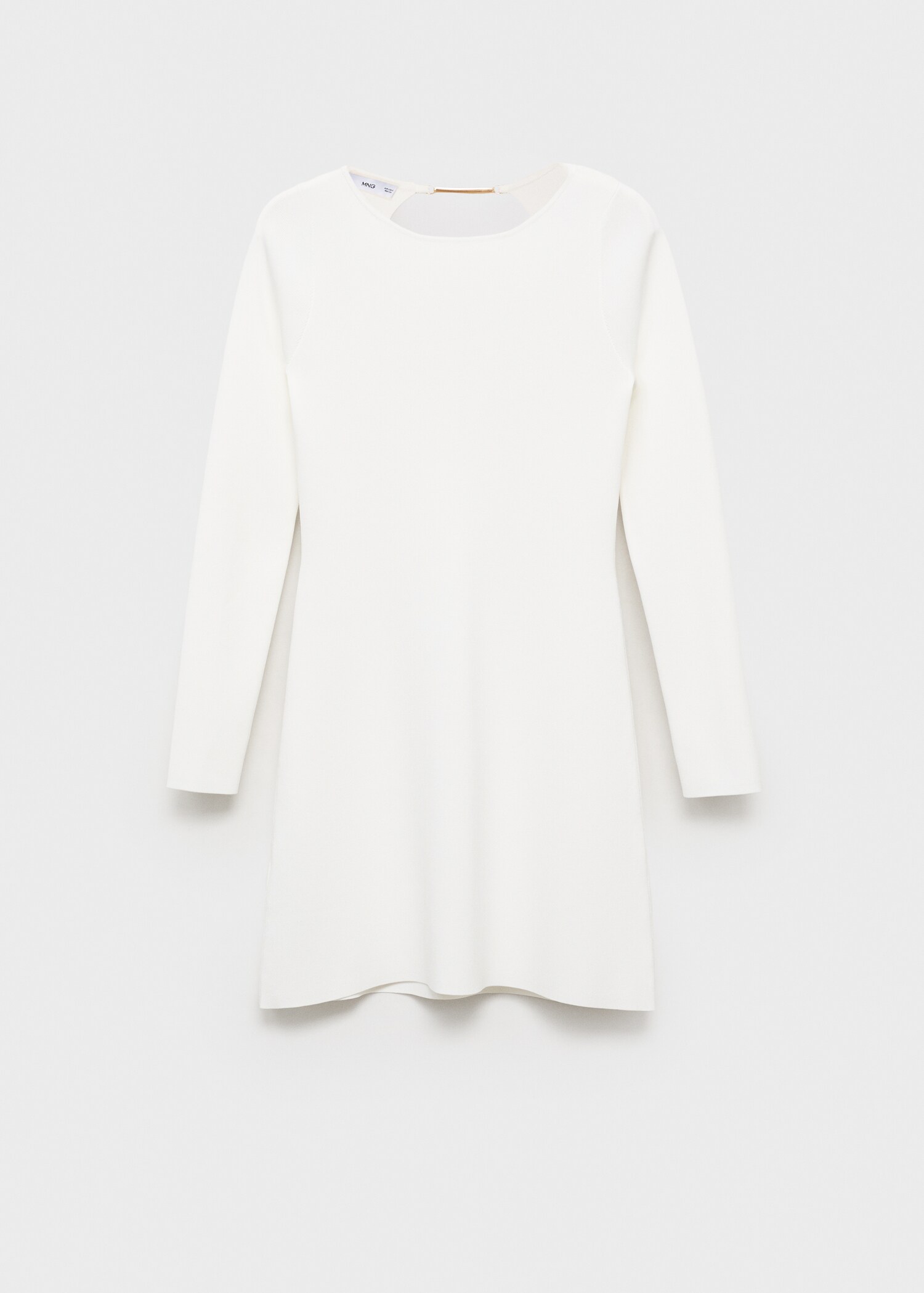 Open-back knitted dress - Article without model