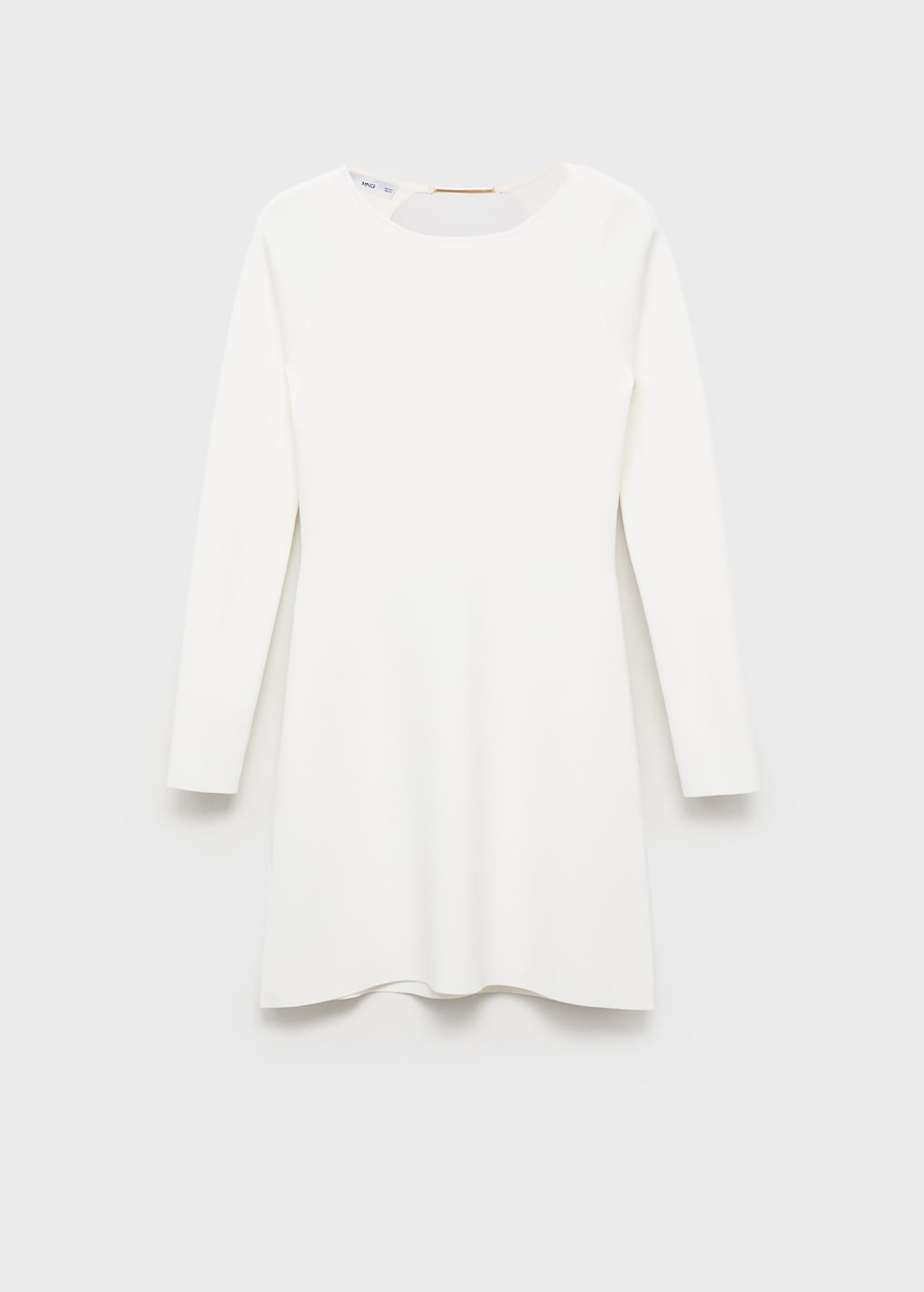 Open-back knitted dress