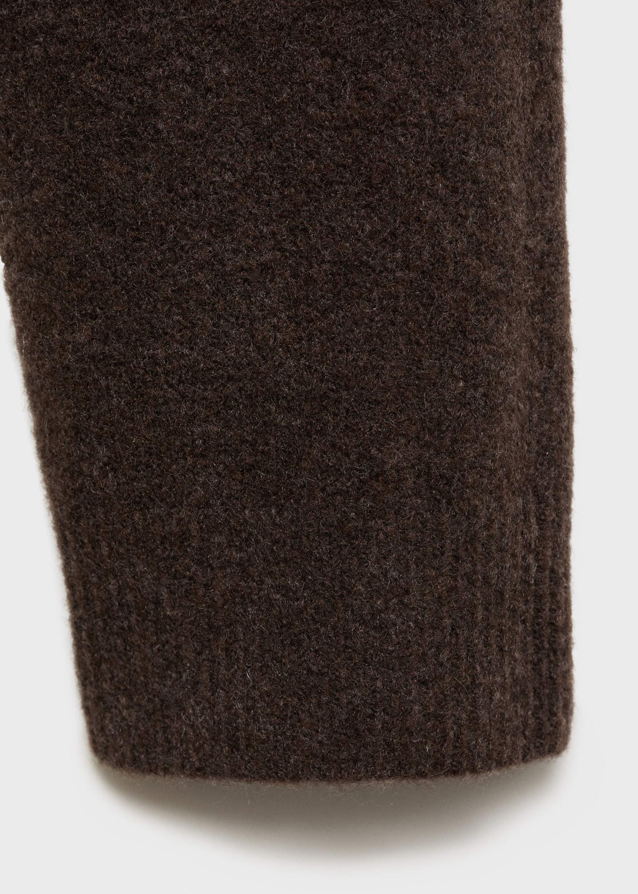 Turtleneck knit sweater - Details of the article 0, Chocolate. Ref: 17034101-00.