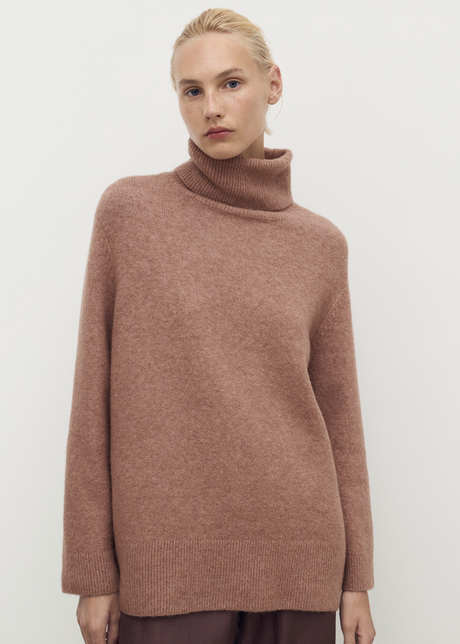 Turtleneck knit sweater - Main Image