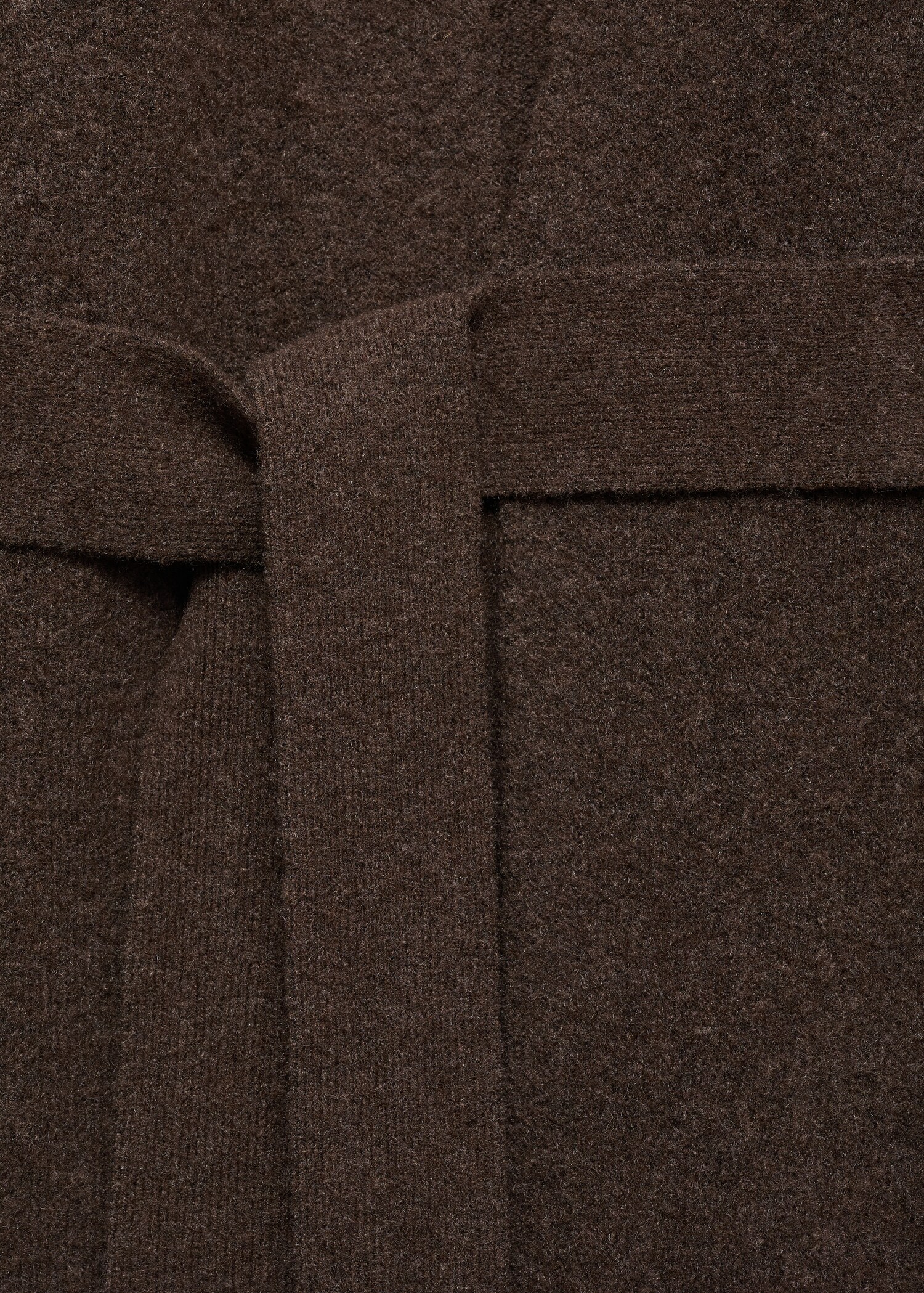 Knitted long dressing gown - Details of the article 8