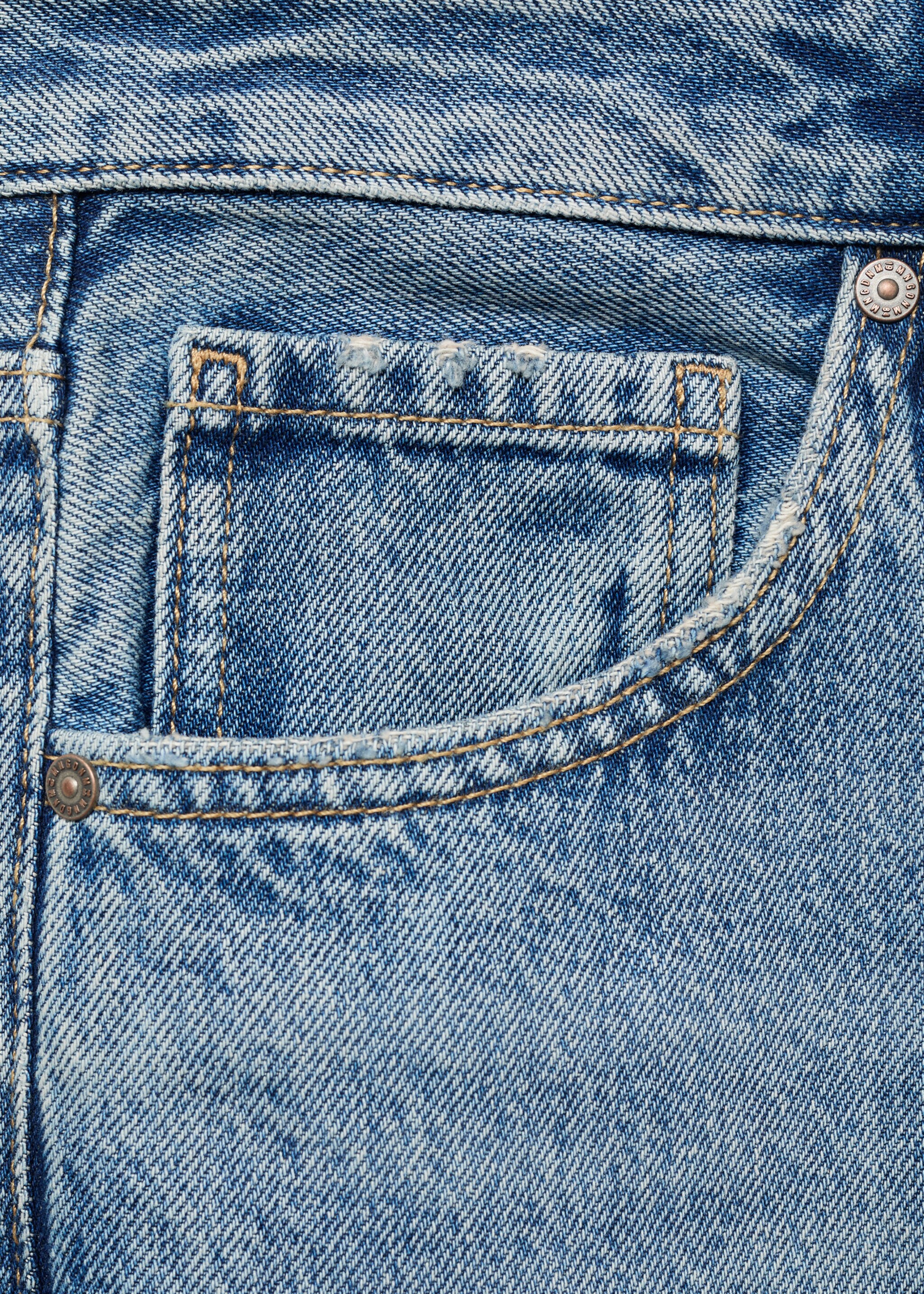 Miami medium-rise straight-fit jeans - Details of the article 0, Medium Blue. Ref: 17034103-00.