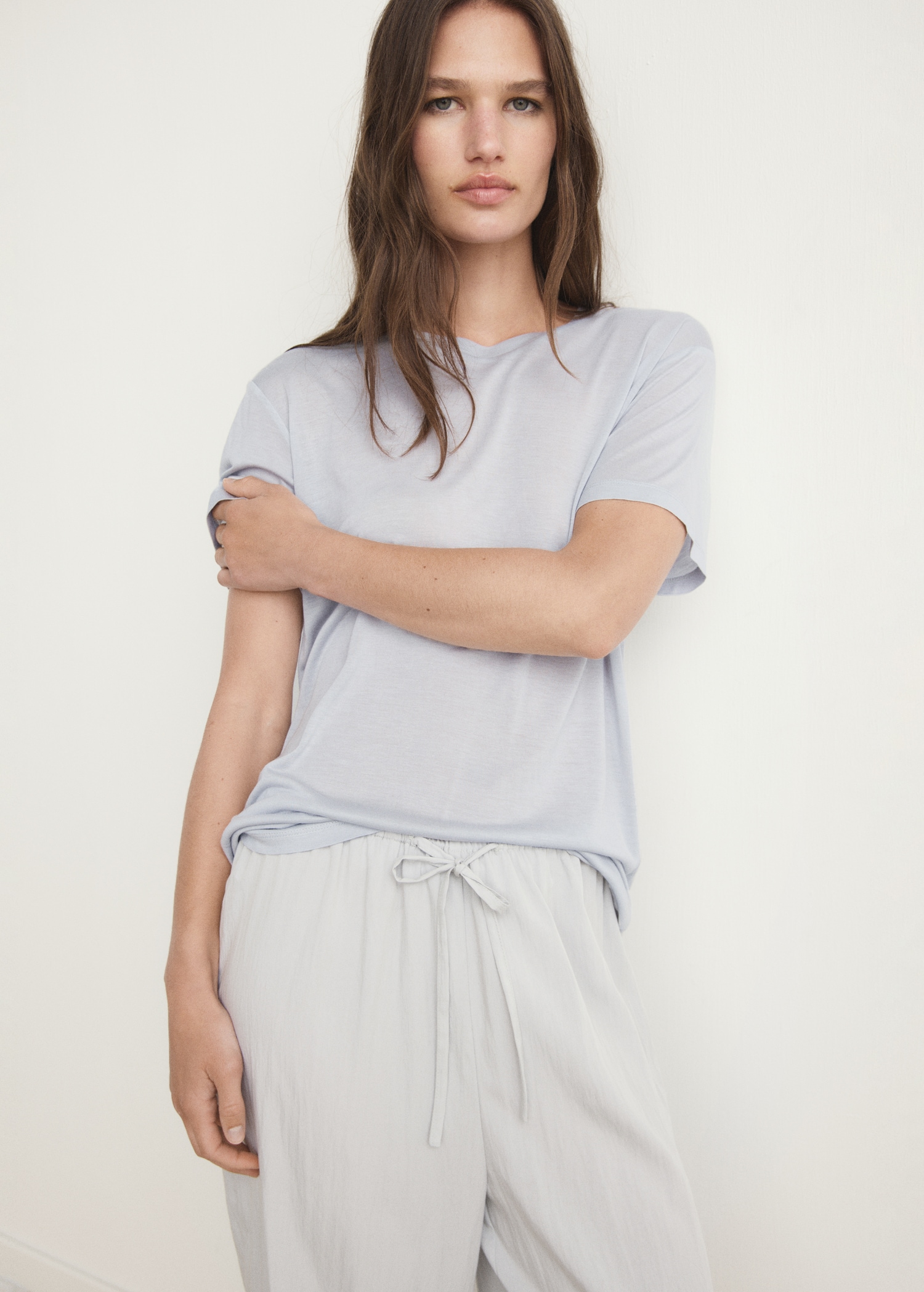 T-shirt garment washed - Plan moyen