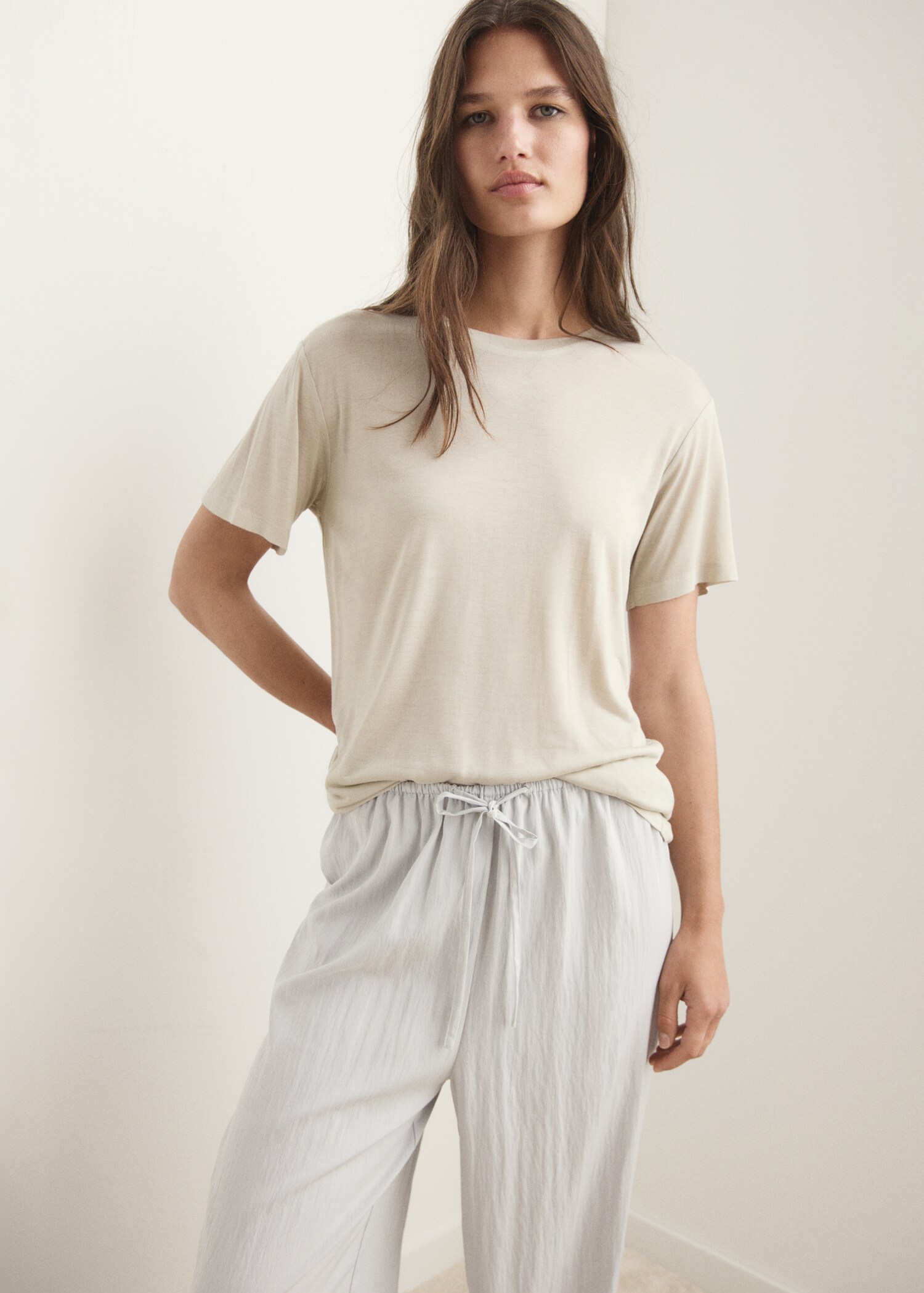 T-shirt garment washed - Plan moyen