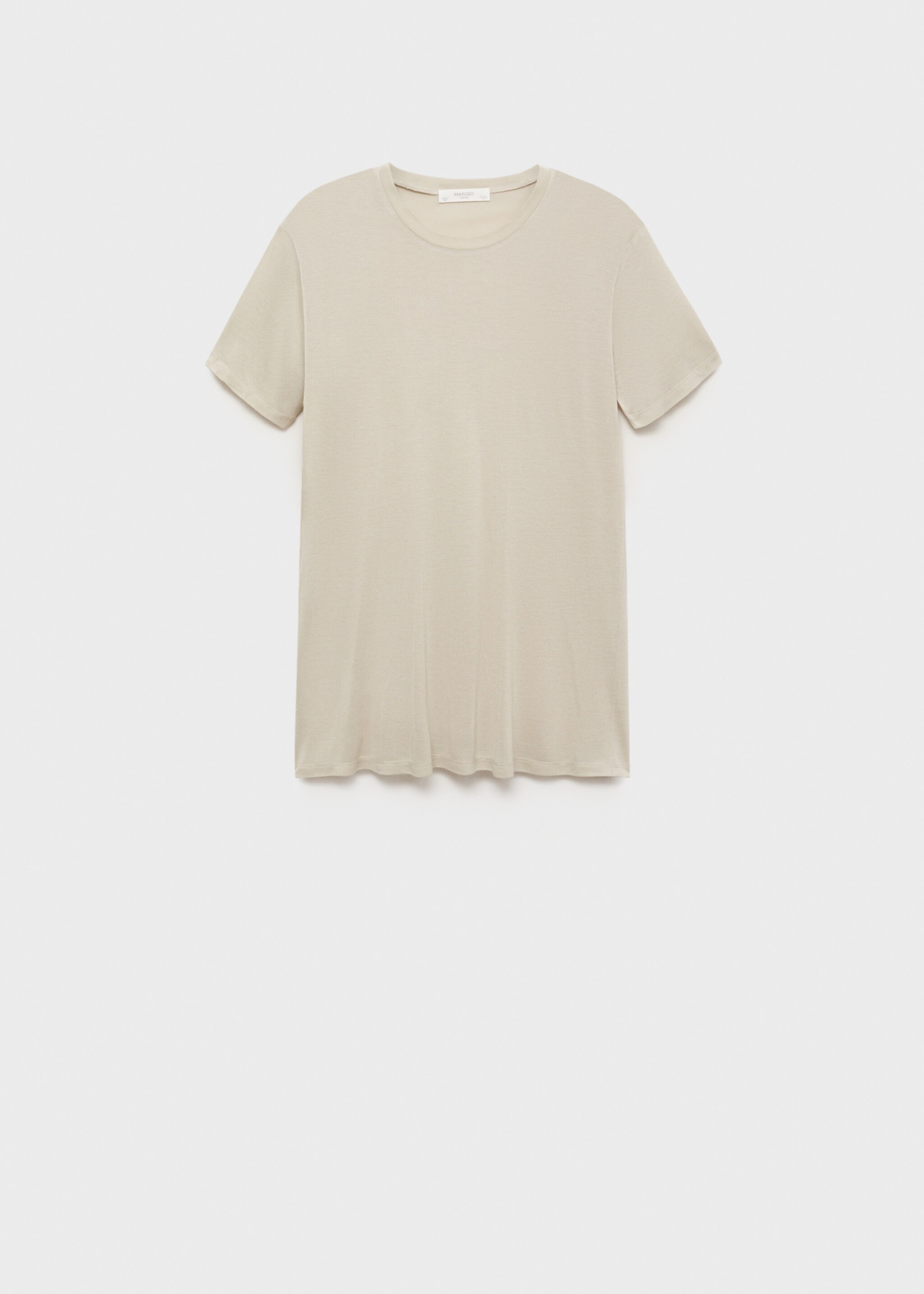 Garment washed t-shirt - Article without model, Pastel Green. Ref: 17034105-00.
