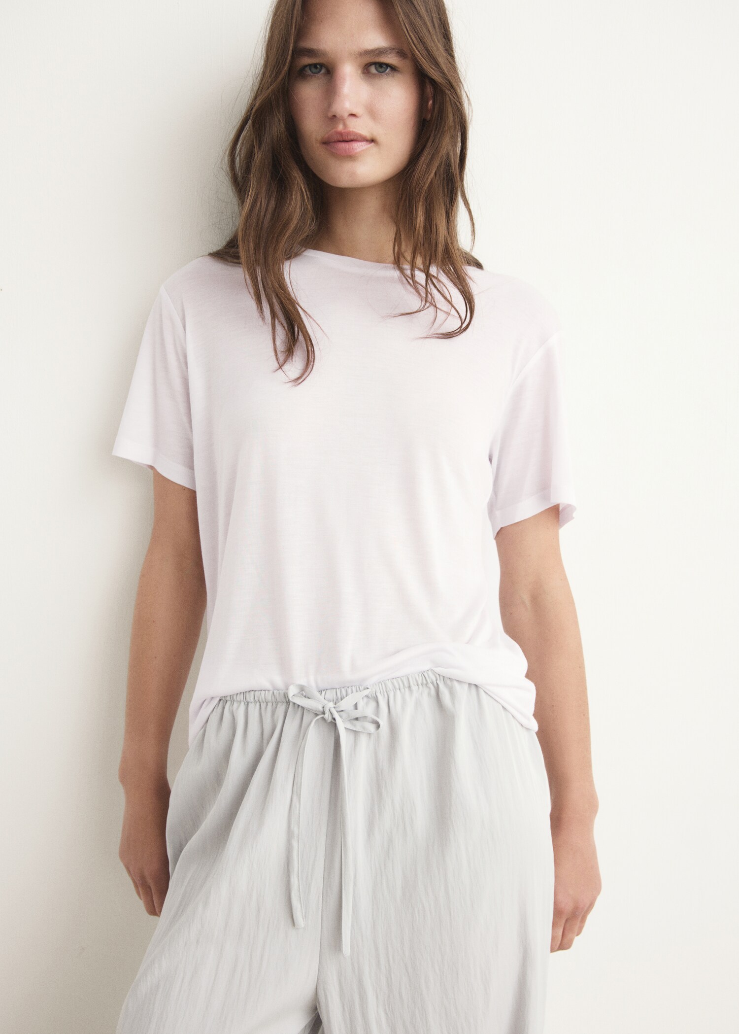 T-shirt garment washed - Plan moyen