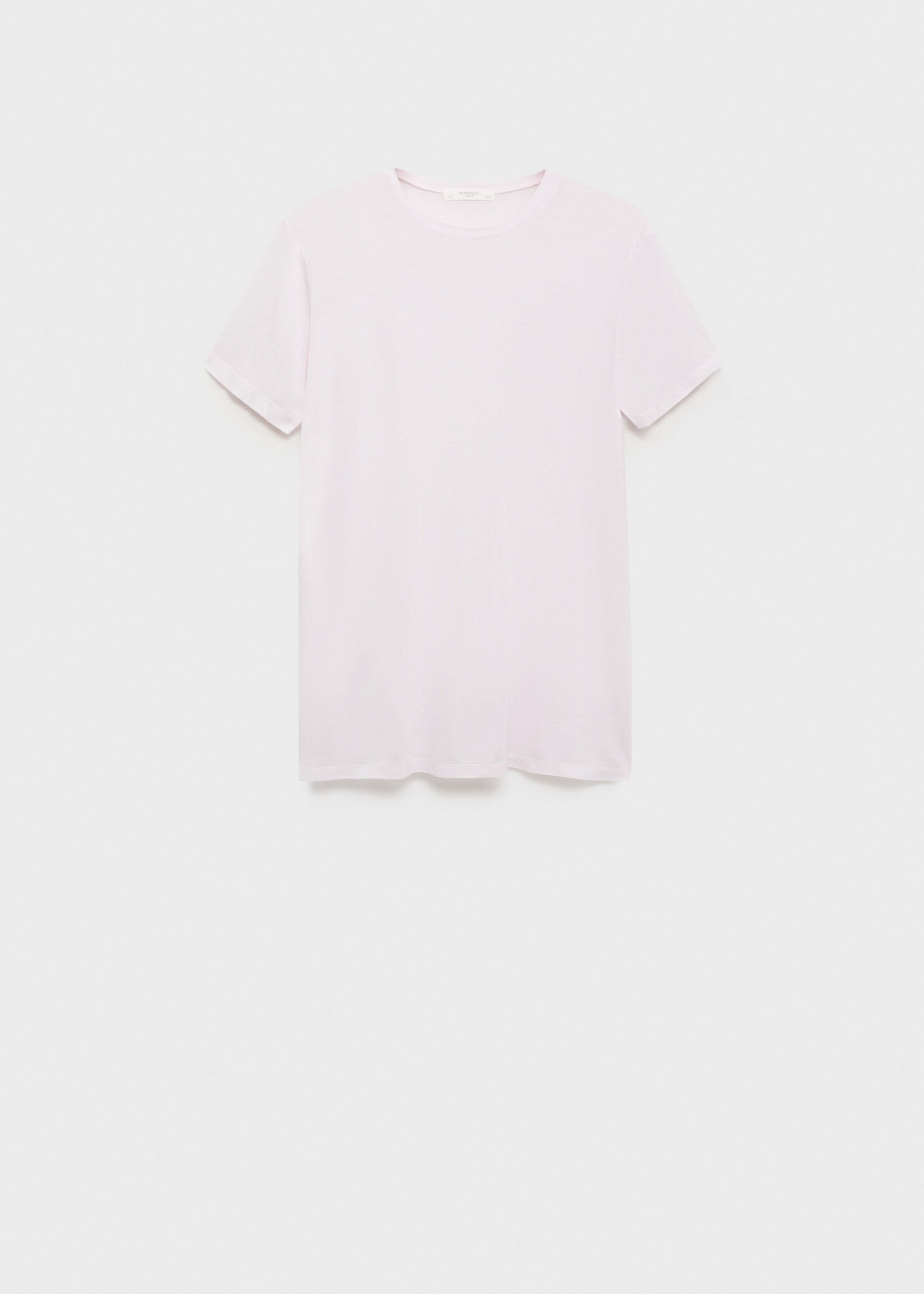 Garment washed t-shirt - Article without model, Light/Pastel Grey. Ref: 17034105-00.