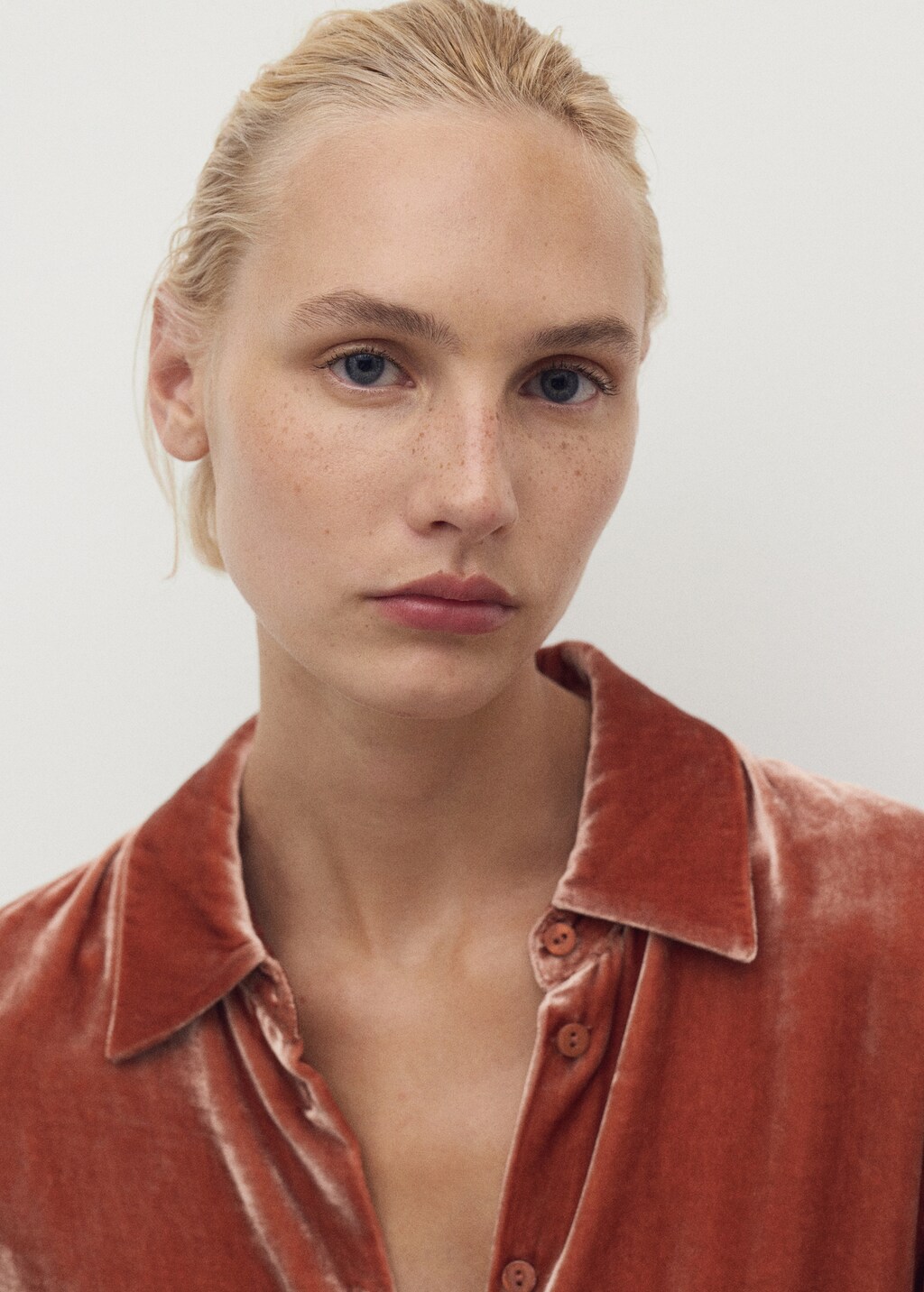 Silk velvet shirt - image 4