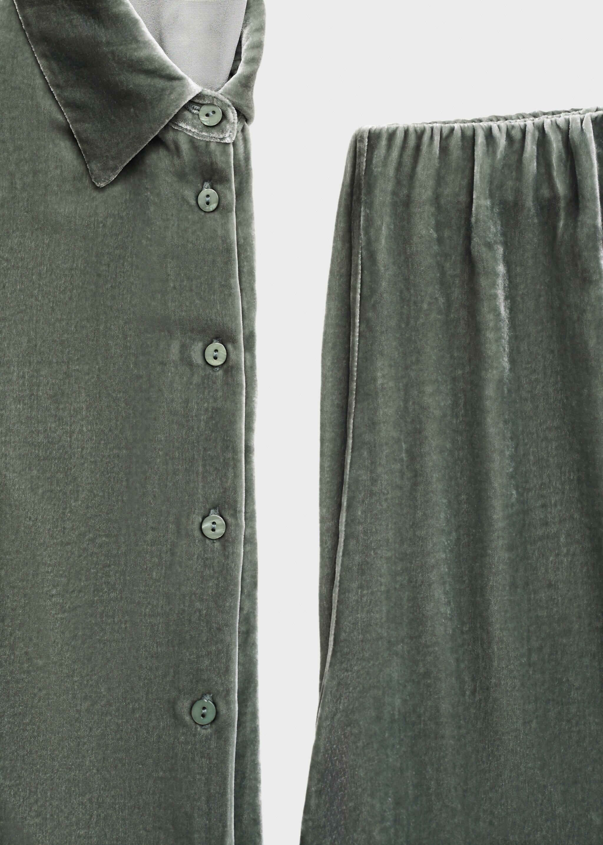 Silk velvet shirt - Details of the article 0