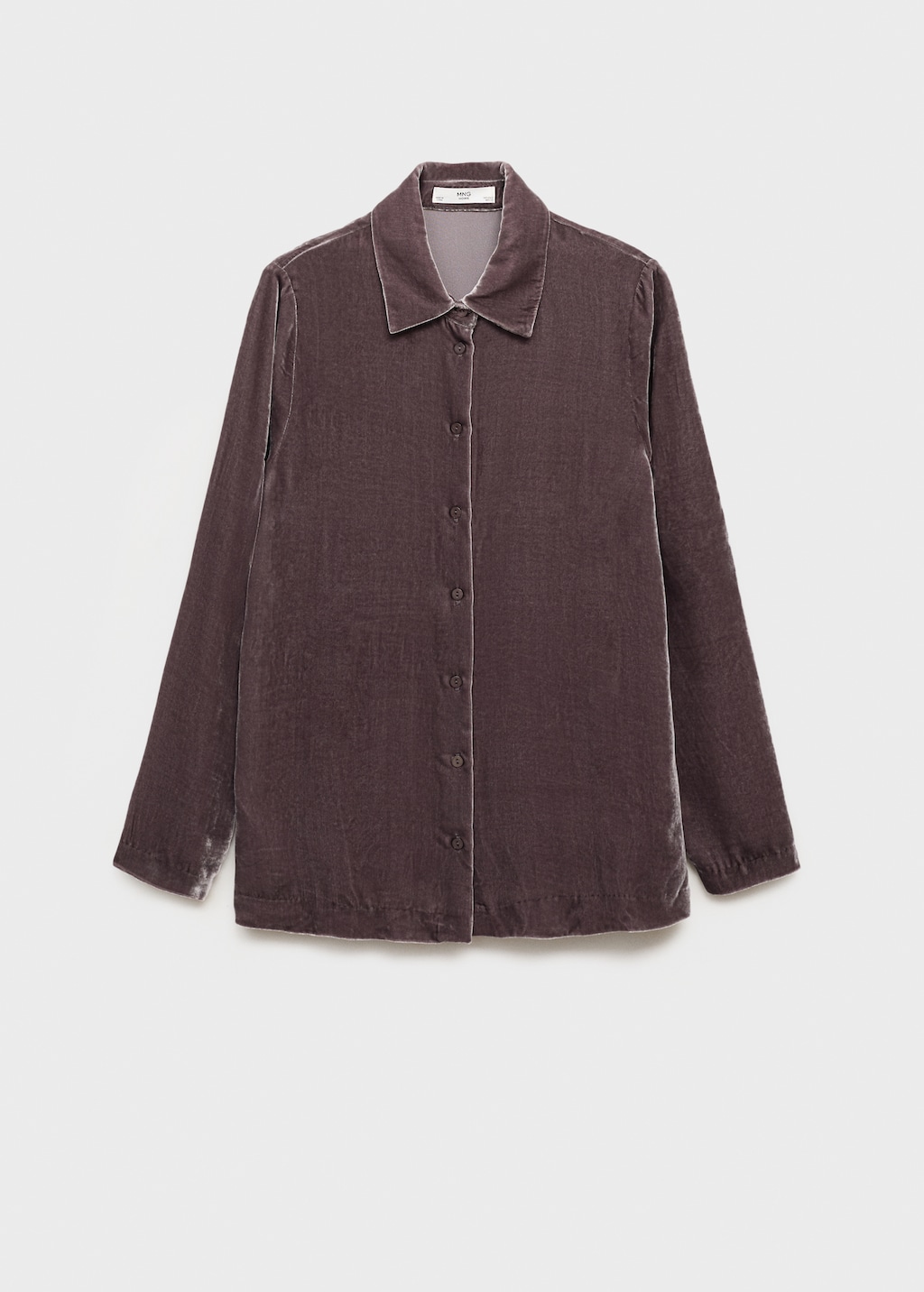 Silk velvet shirt