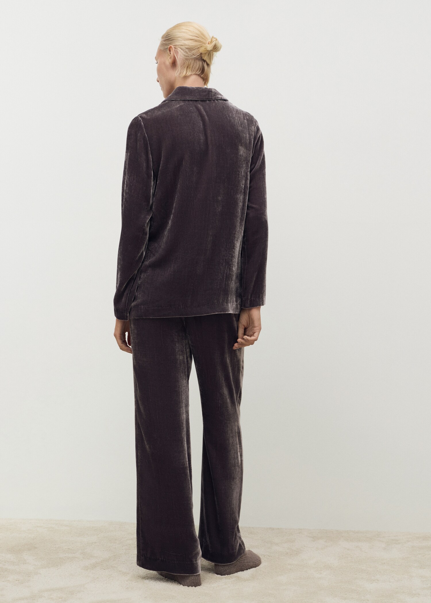 Camisa velvet seda - Reverso del artículo