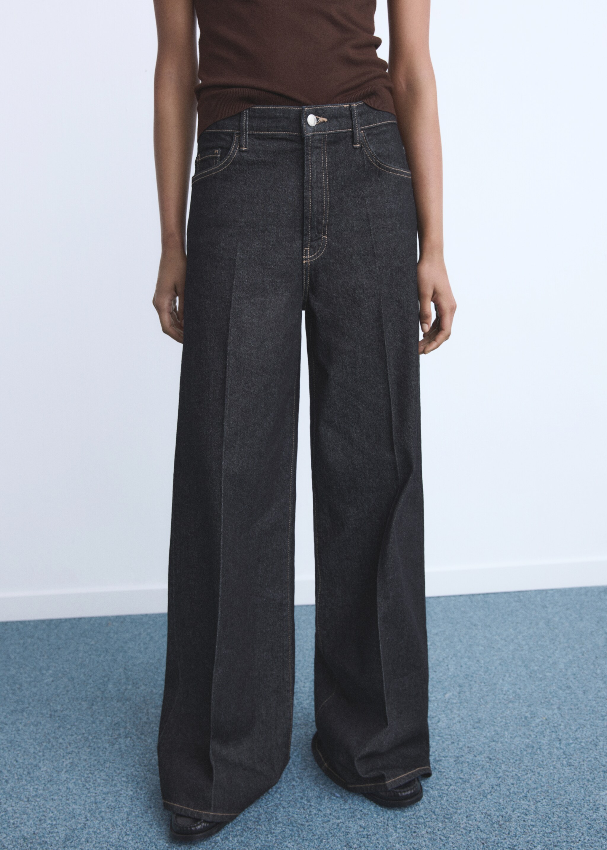 High-rise wideleg jeans - Medium plane
