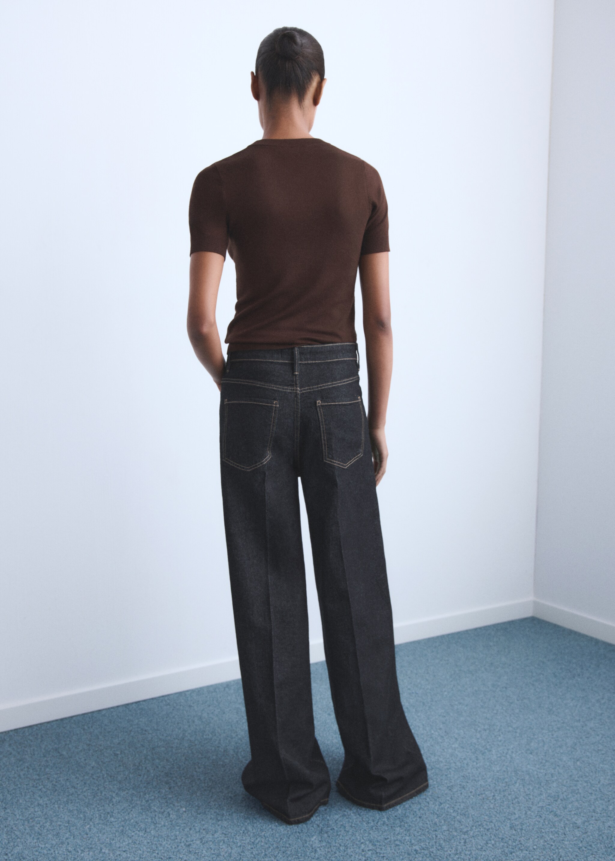 High-rise wideleg jeans - Reverse of the article