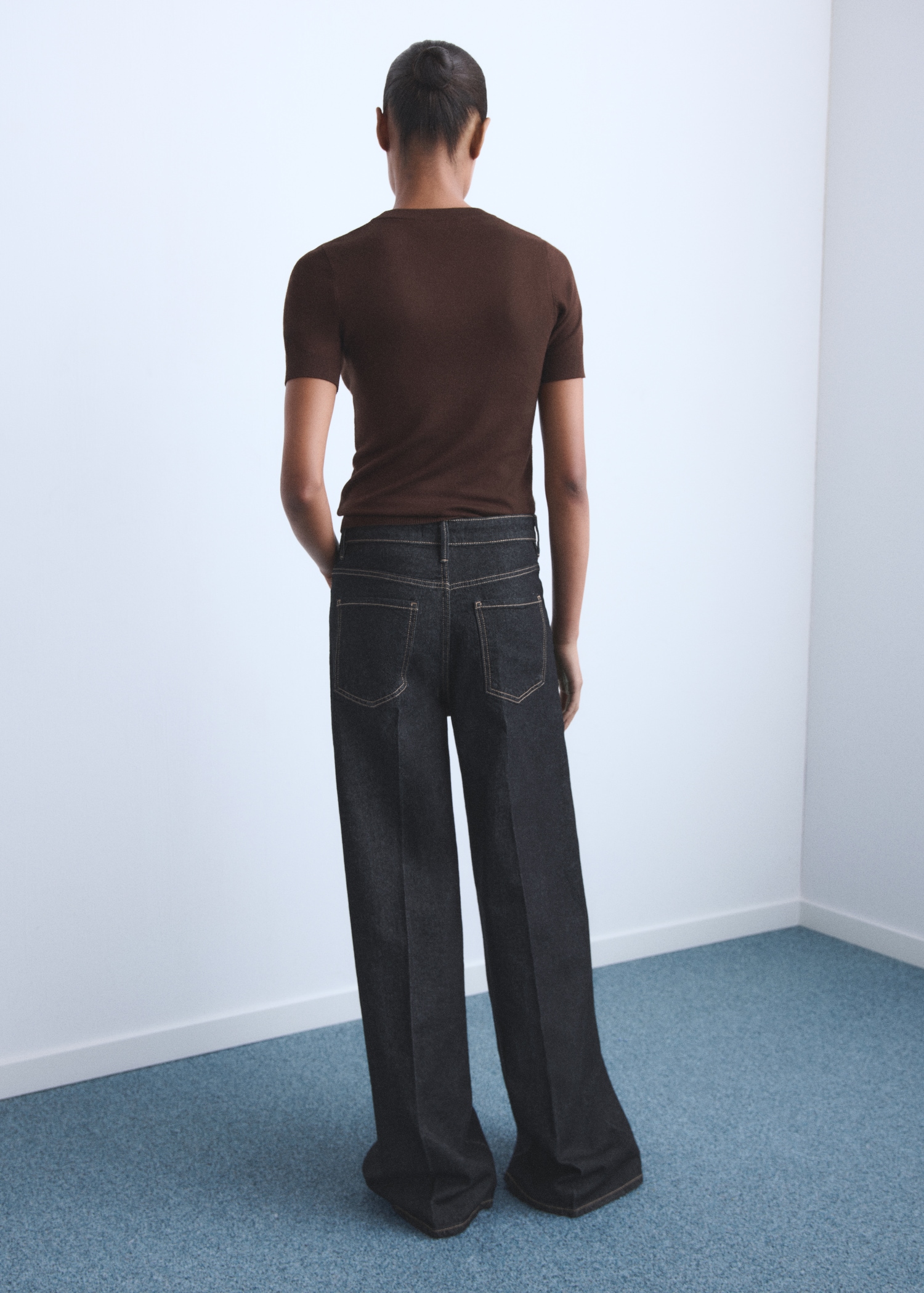High-rise wideleg jeans - Reverse of the article