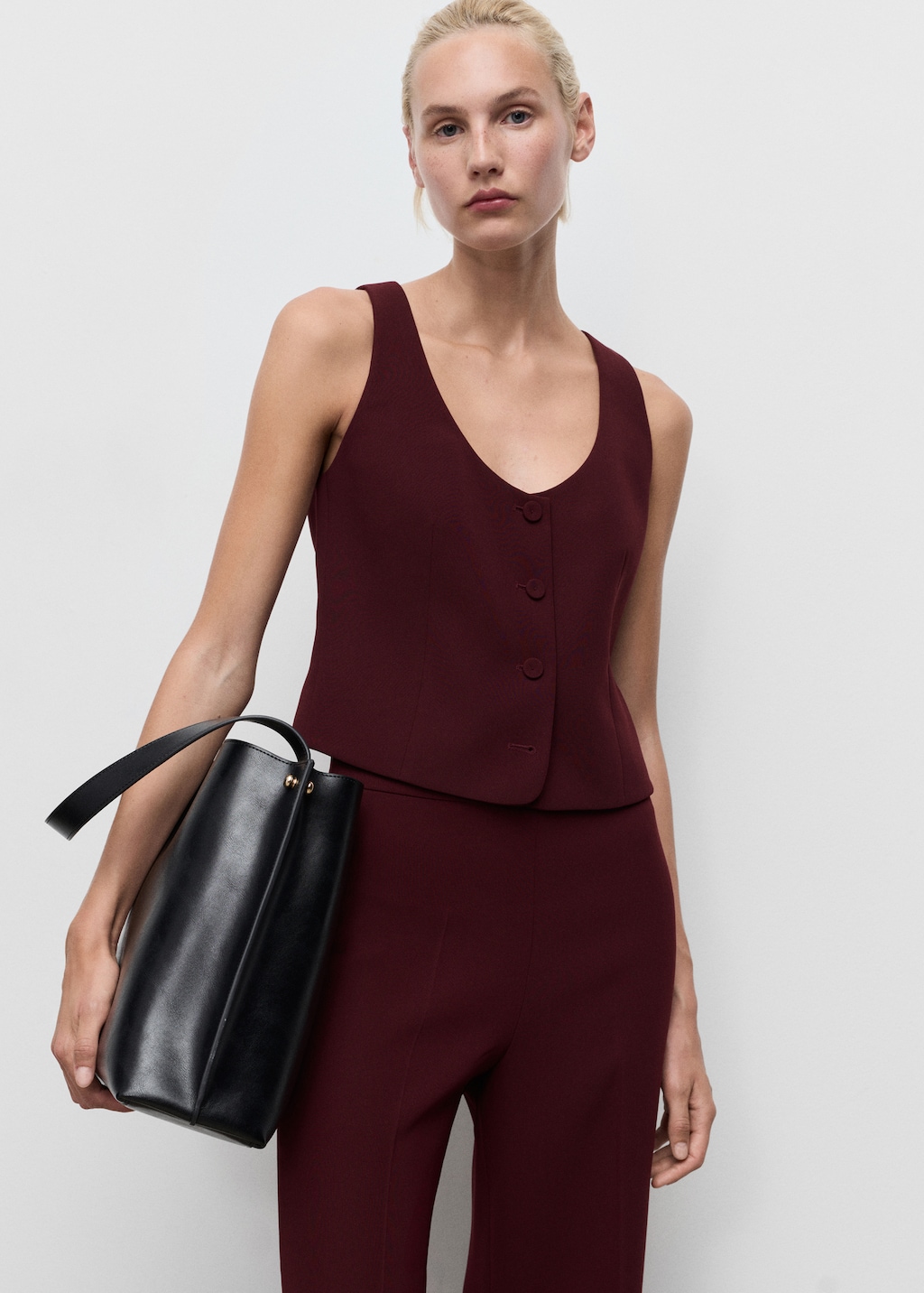 Chaleco traje botones