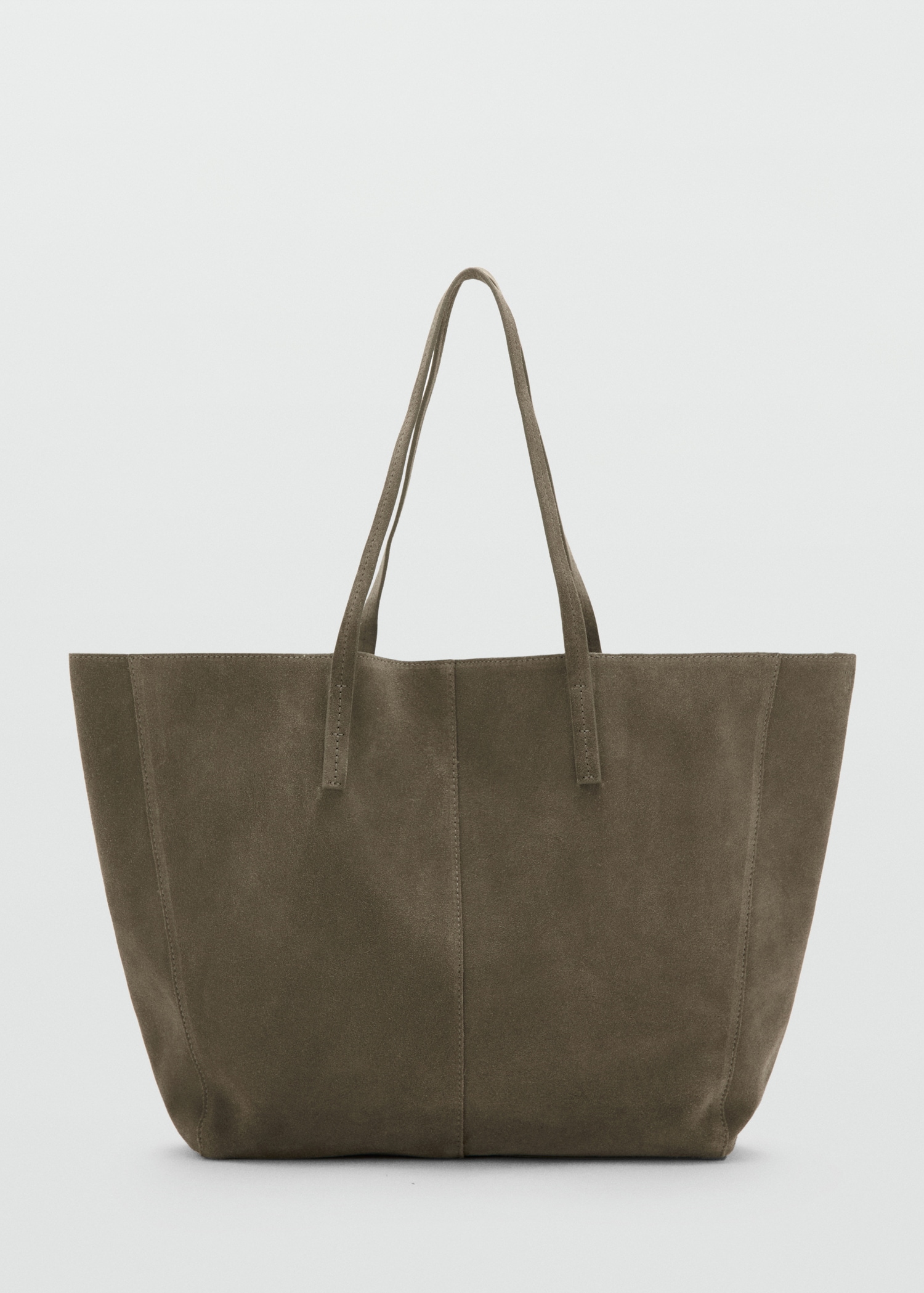 Suede shopper bag Women MANGO United Arab Emirates