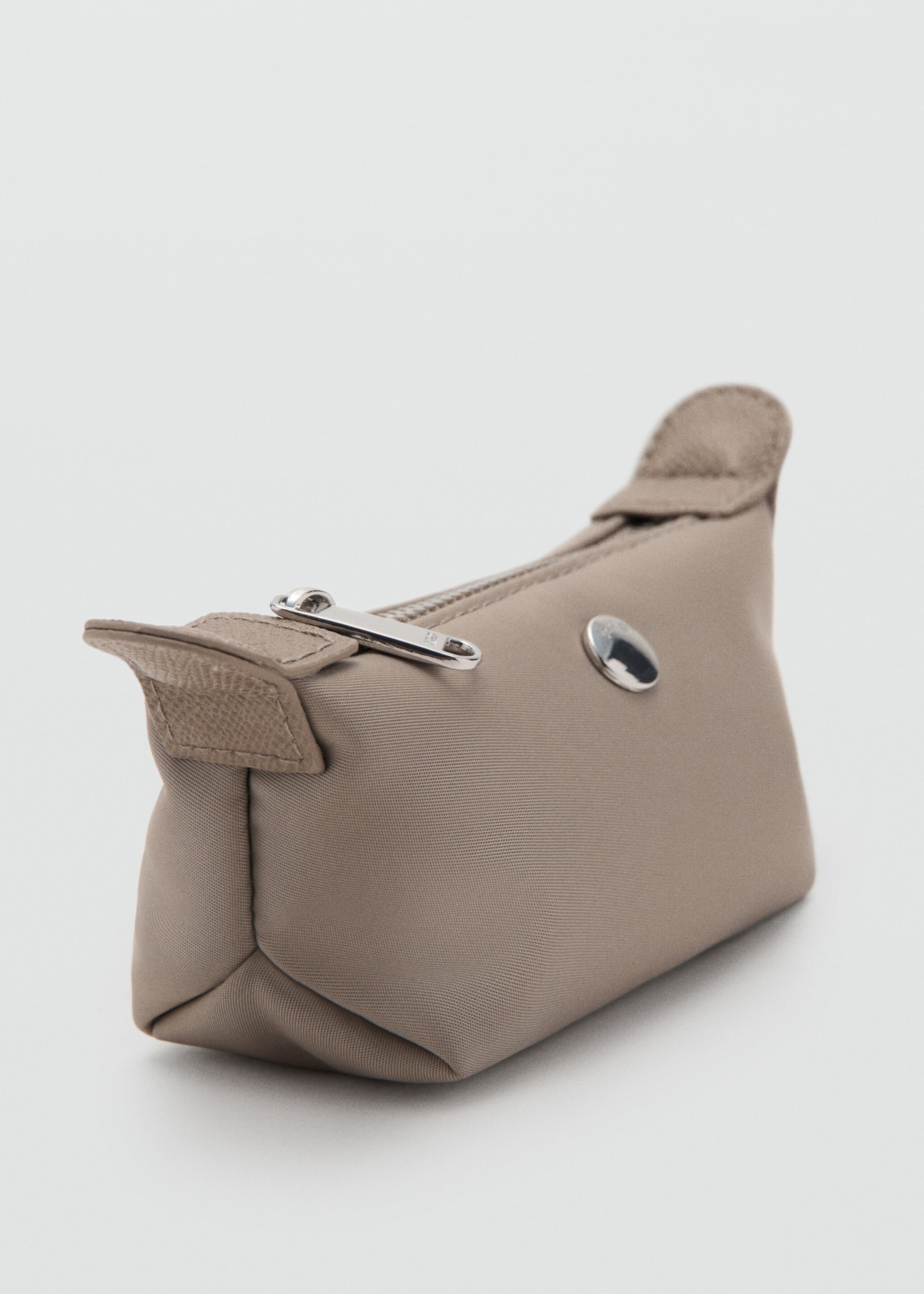 Small nylon vanity case - Medium plane, Light/Pastel Brown. Ref: 17034124-00.