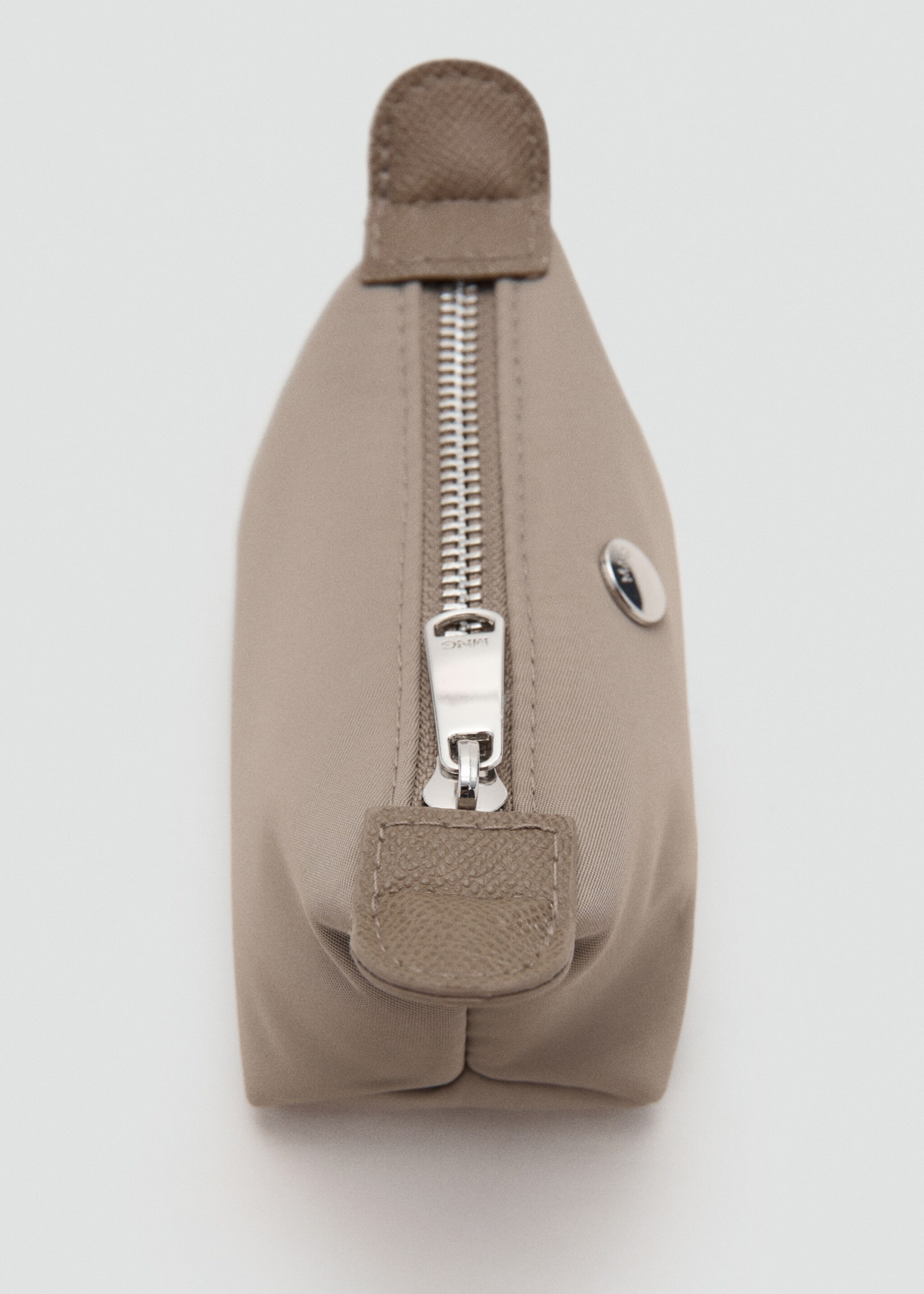 Small nylon vanity case - Details of the article 1, Light/Pastel Brown. Ref: 17034124-00.