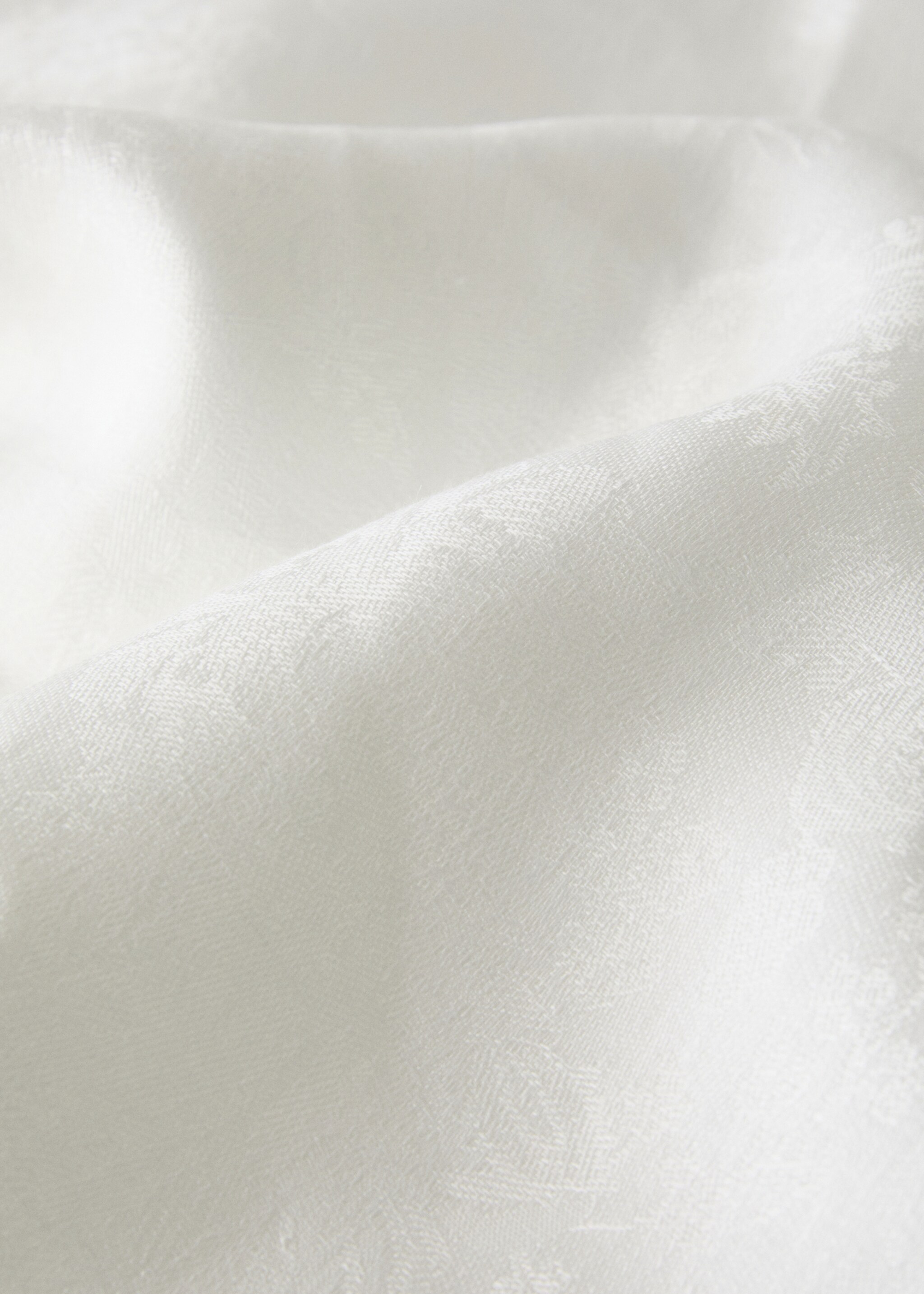 Linneduk jacquard blommig med spets för 6 till 8 gäster - Detaljer om artikeln 2