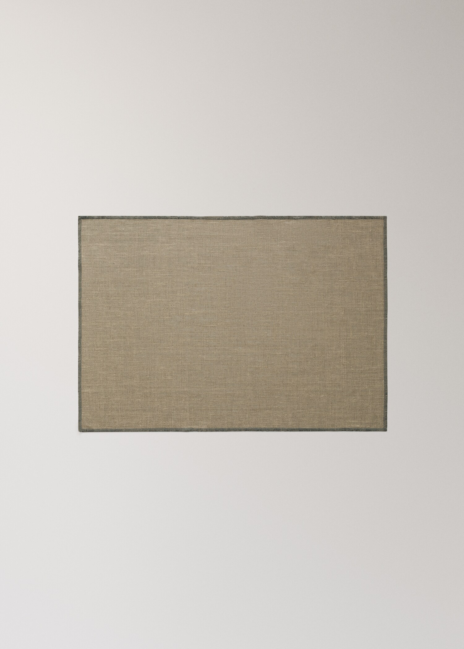 Linen tablecloth resinated linen overlock contrast - Article without model