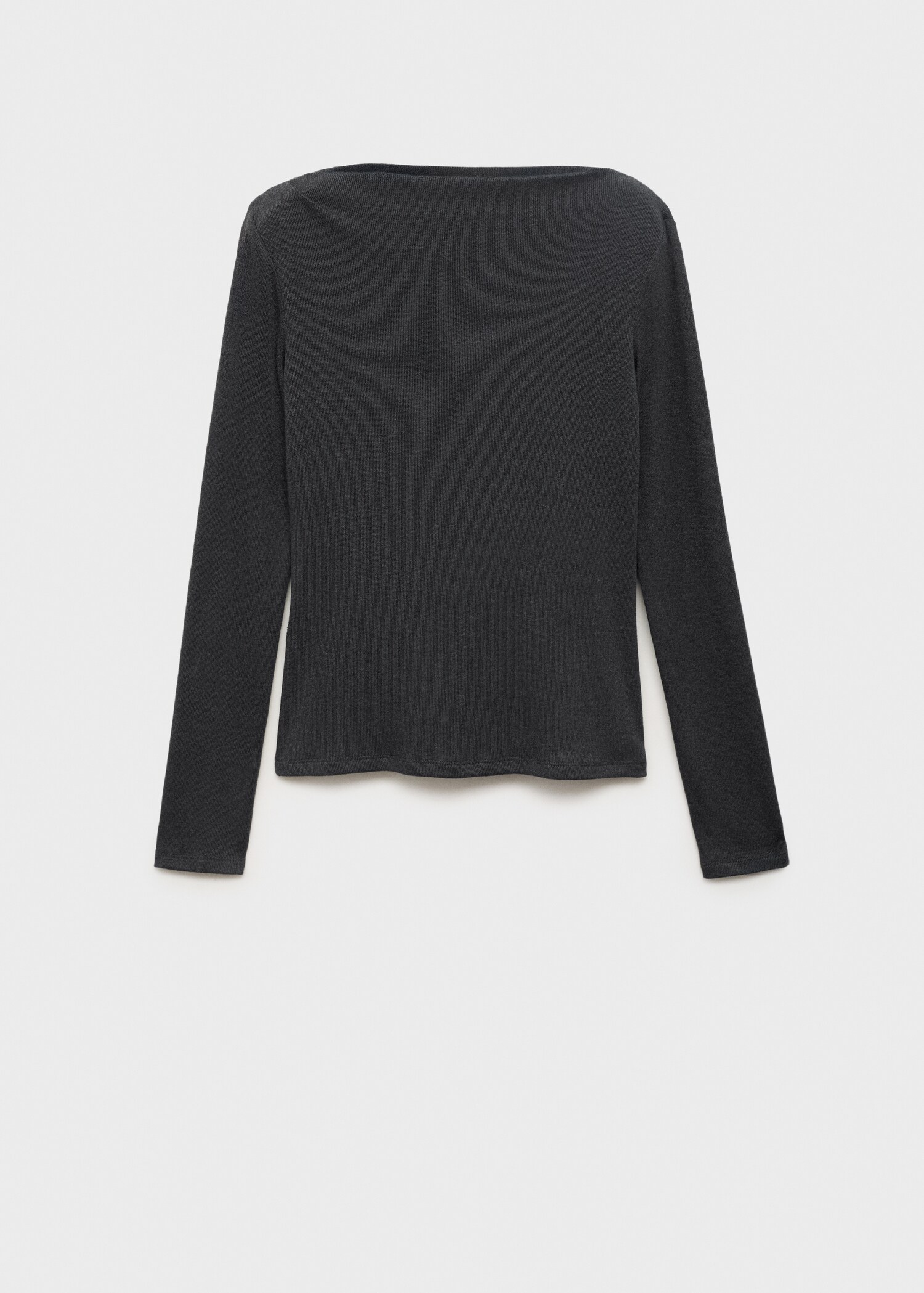 Long-sleeved boat-neck t-shirt - Article without model