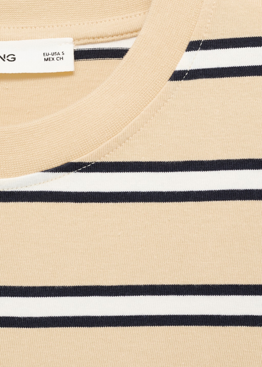 Mango Striped cotton T-shirt
