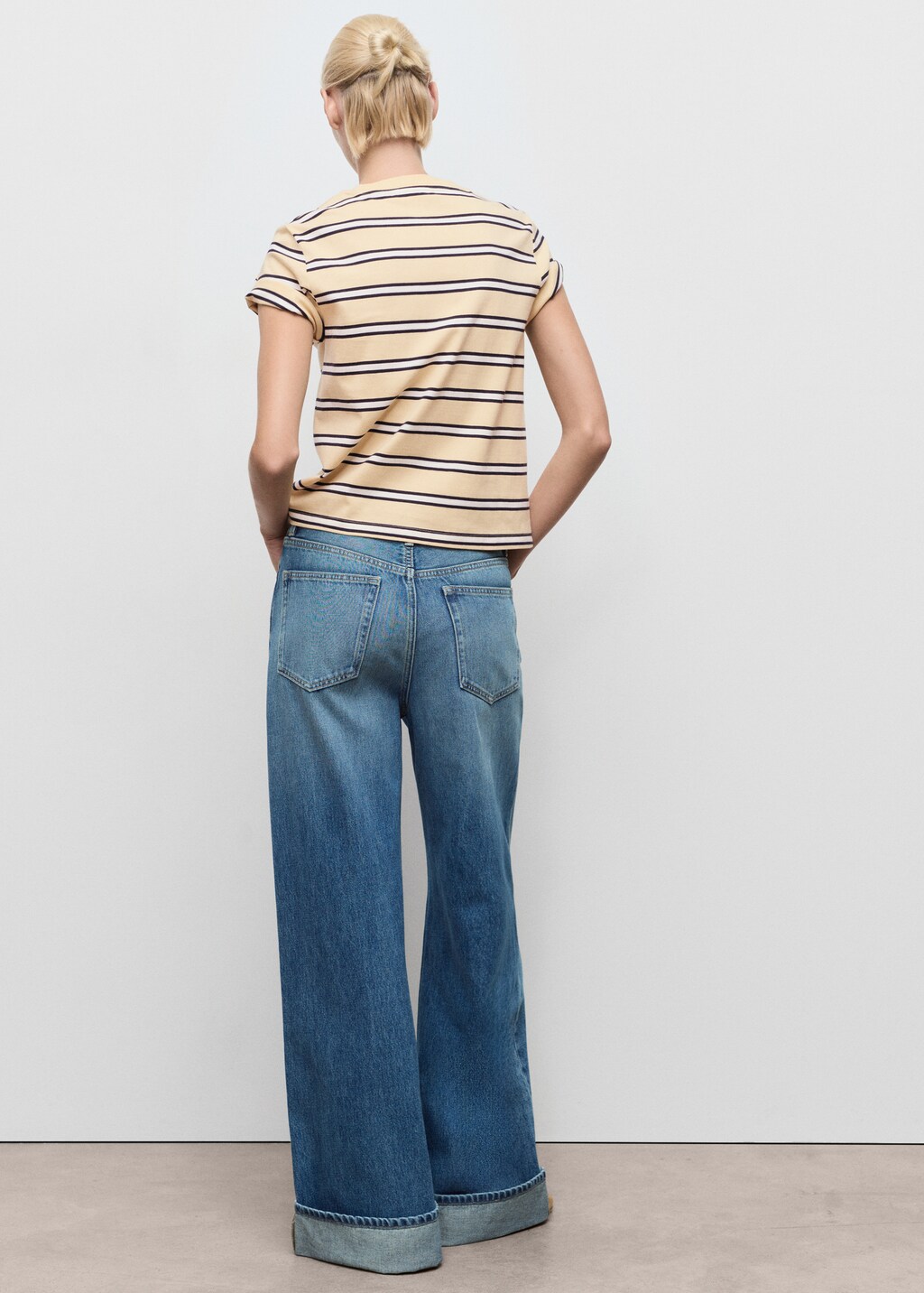 Striped cotton T-shirt - image 3