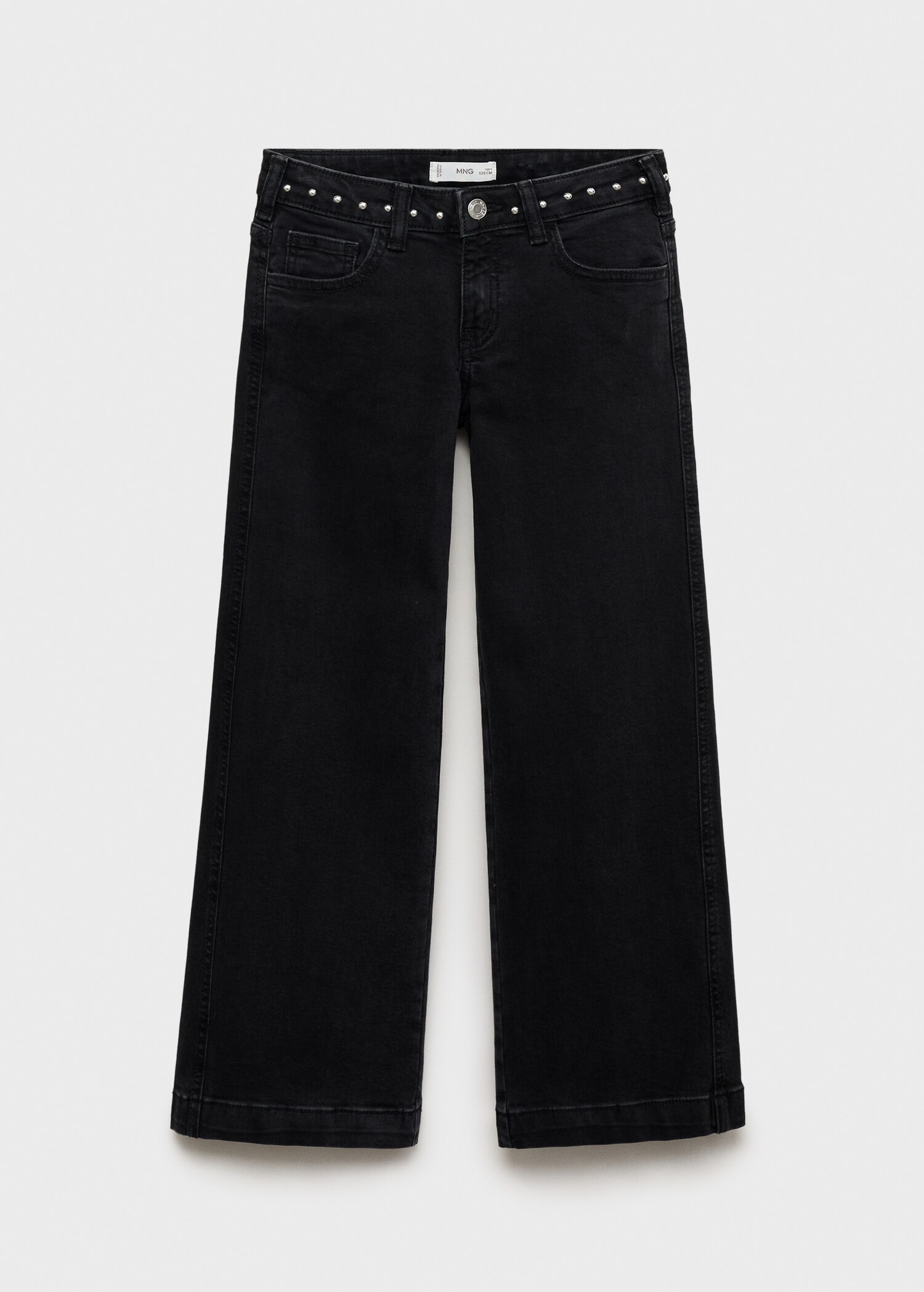 Wide leg jeans with studs - Article without model
