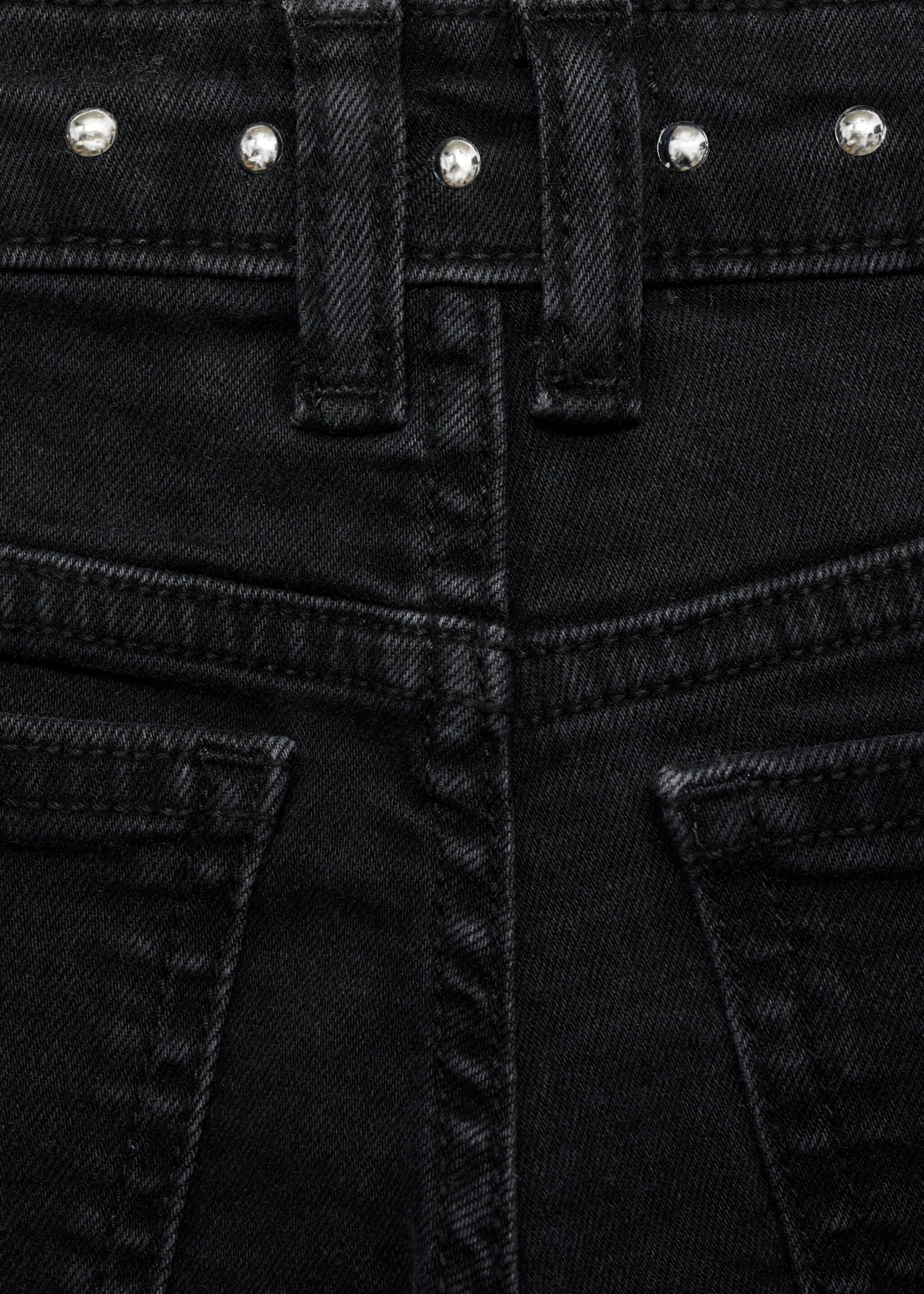 Wide leg jeans with studs - Details of the article 0