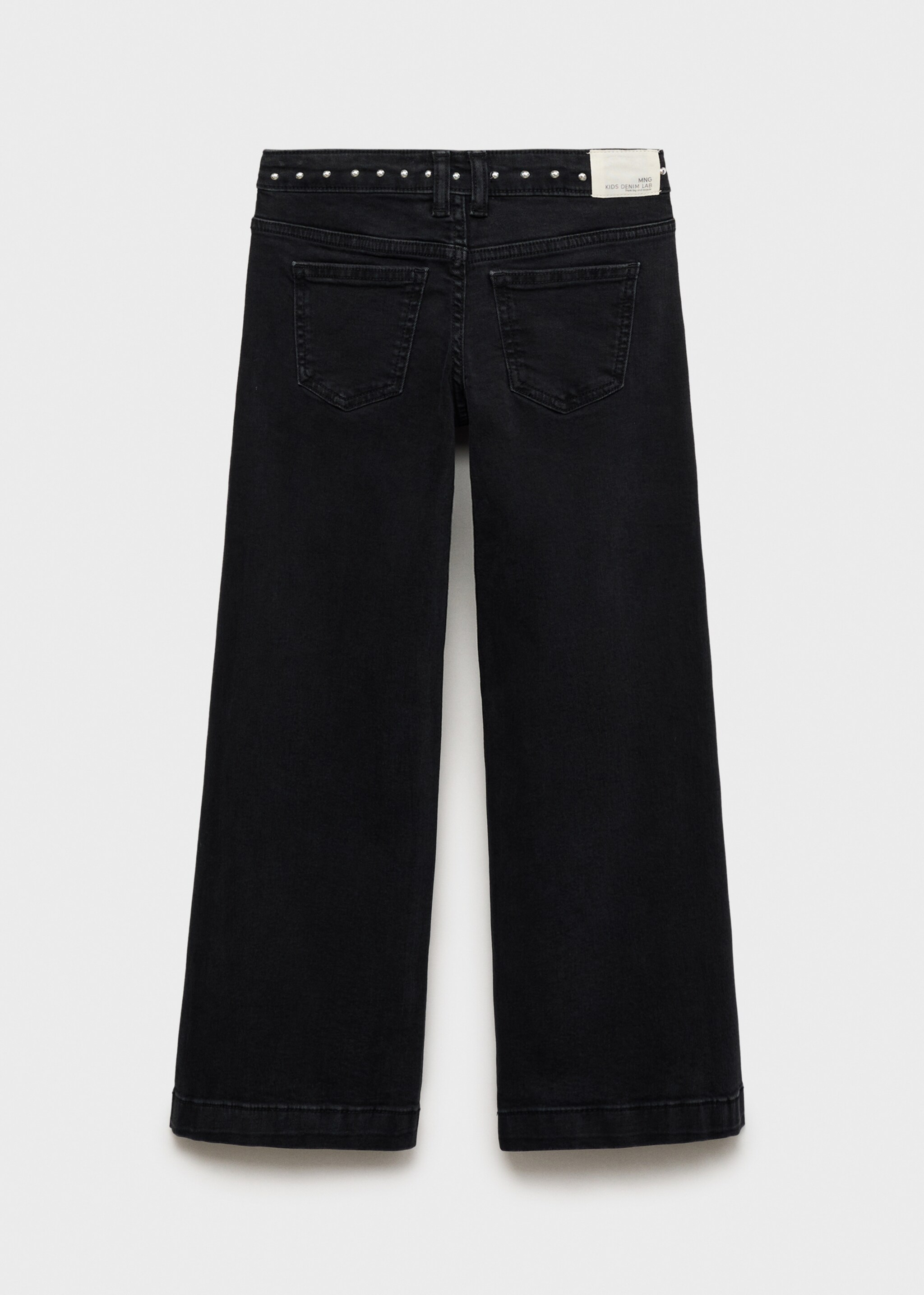 Wide leg jeans with studs - Reverse of the article