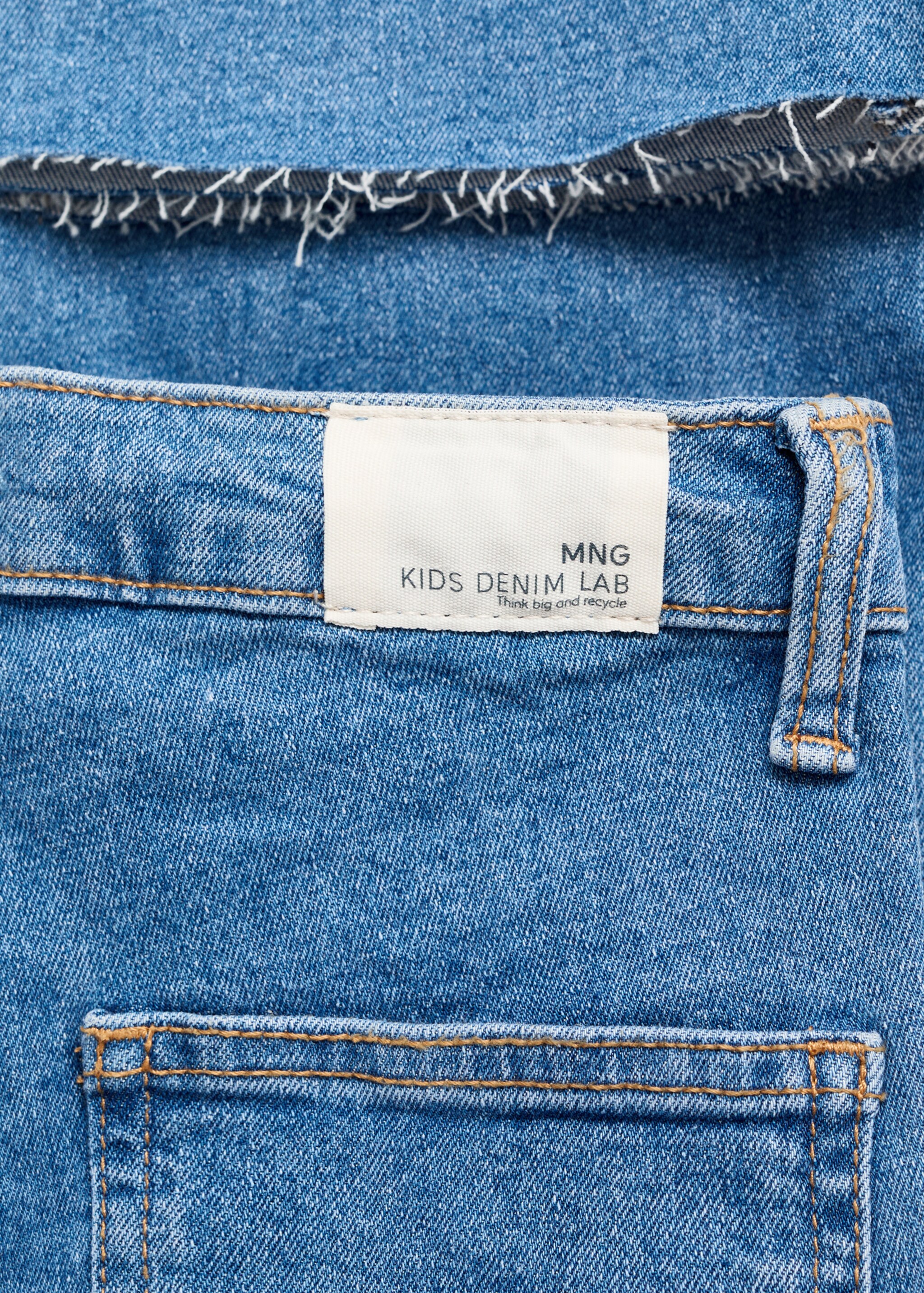 Flared cargo jeans - Details of the article 0, Medium Blue. Ref: 17034411-00.