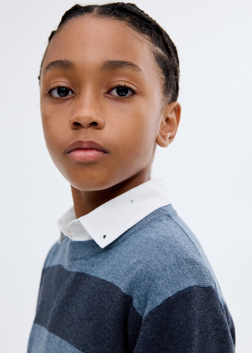 Knit striped sweater