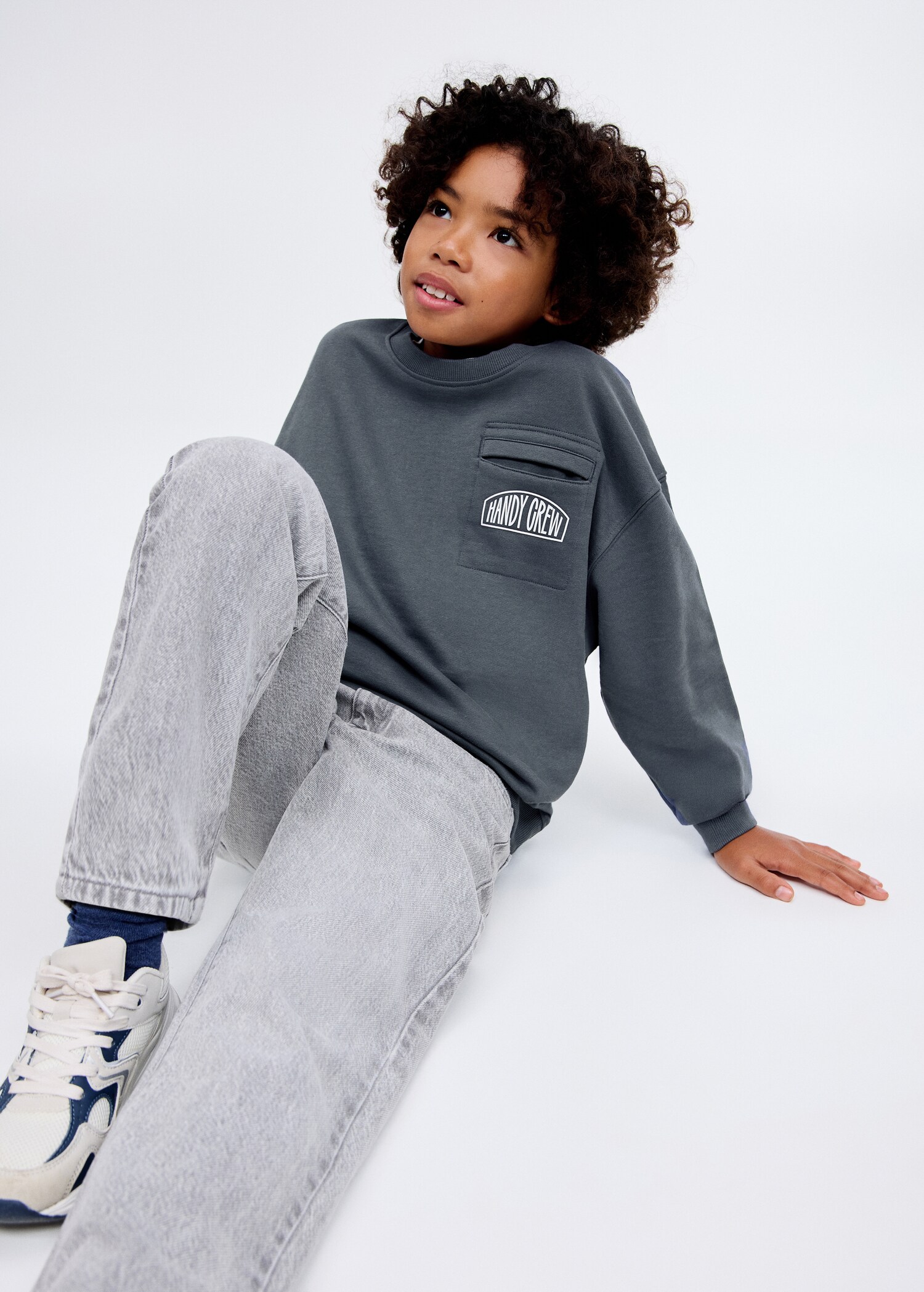 Printed cotton sweatshirt - Medium plane