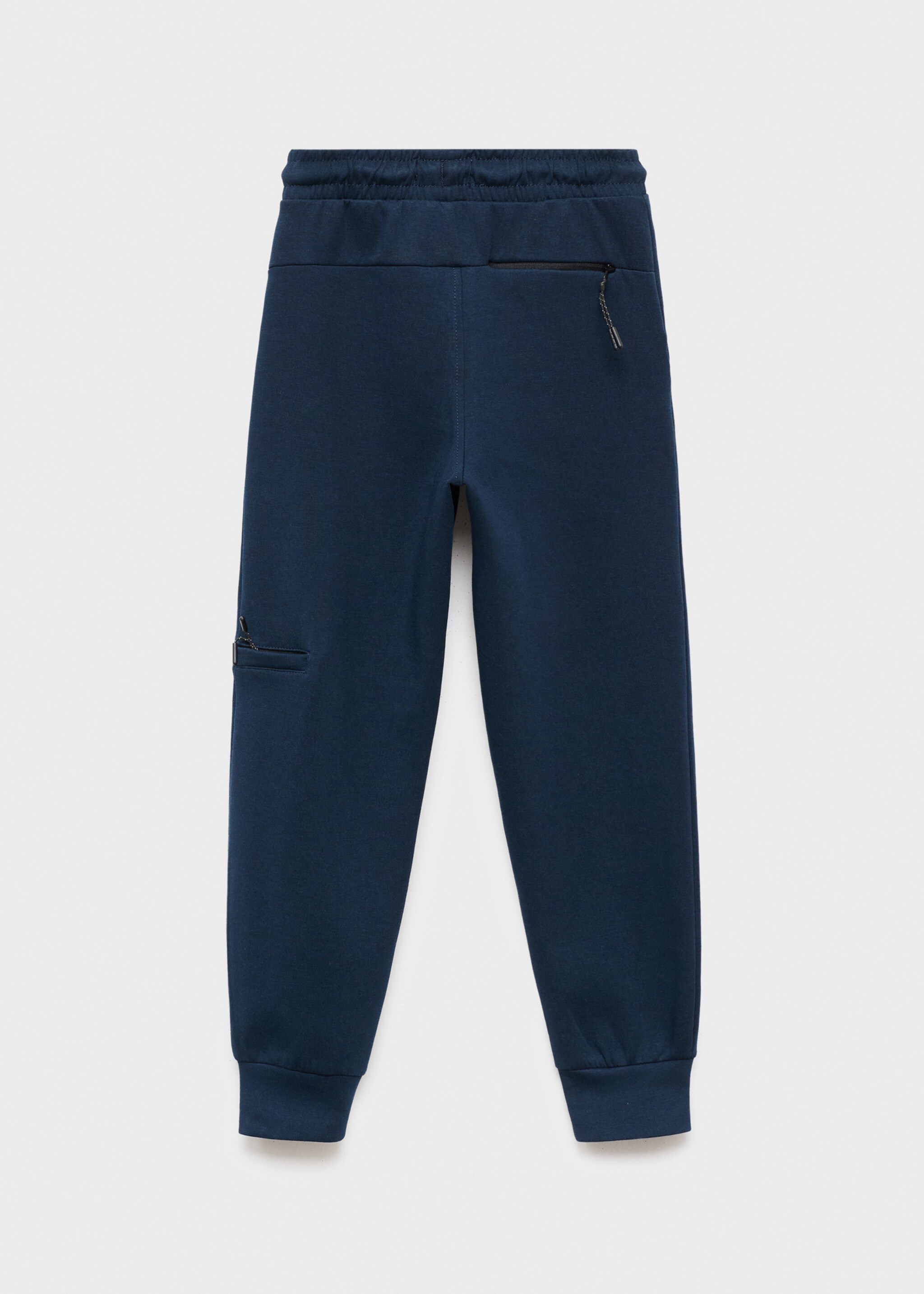 Baumwoll-Jogger Pants mit Kordelzug - Rückseite des Artikels