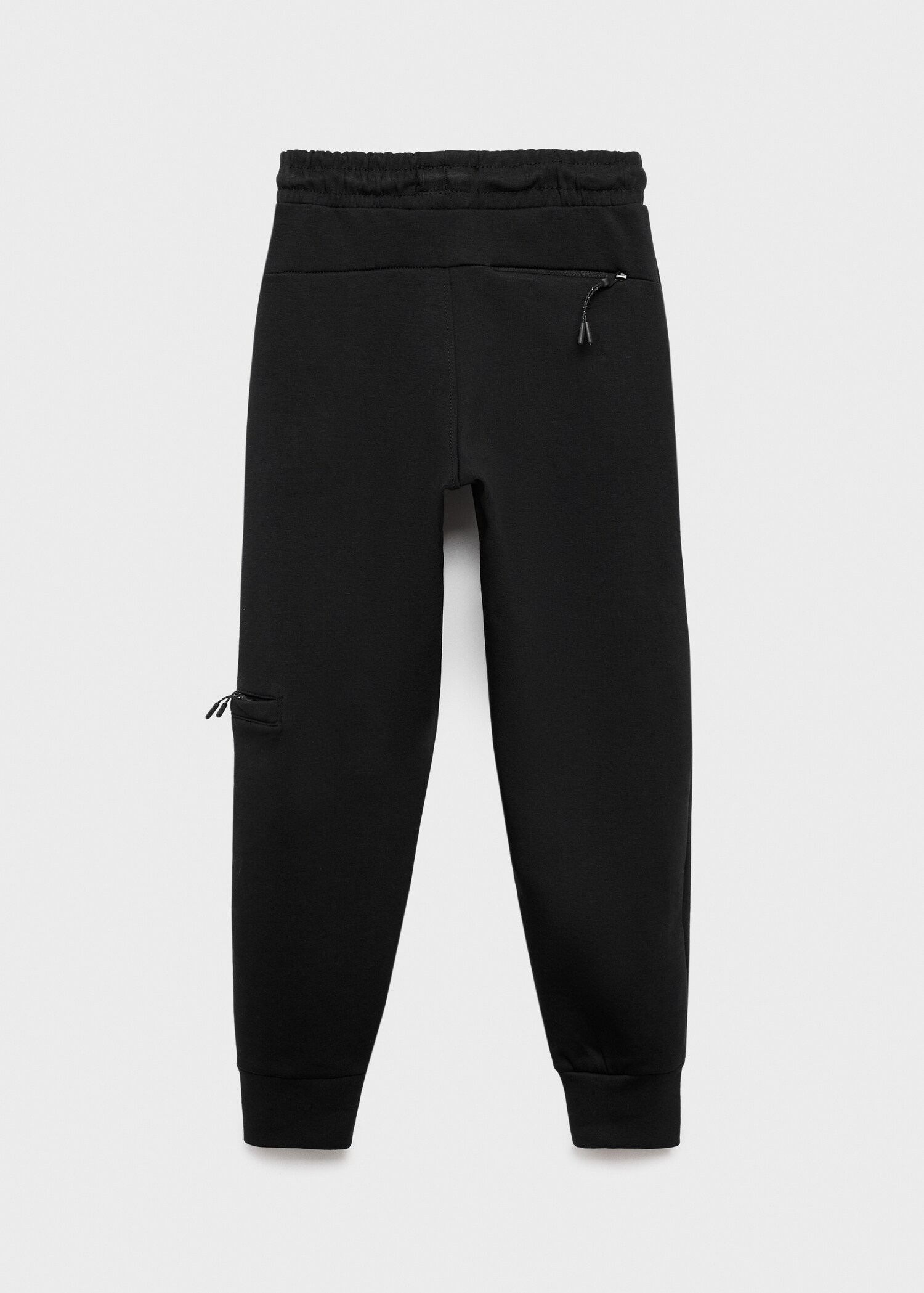 Cotton drawstring joggers - Reverse of the article