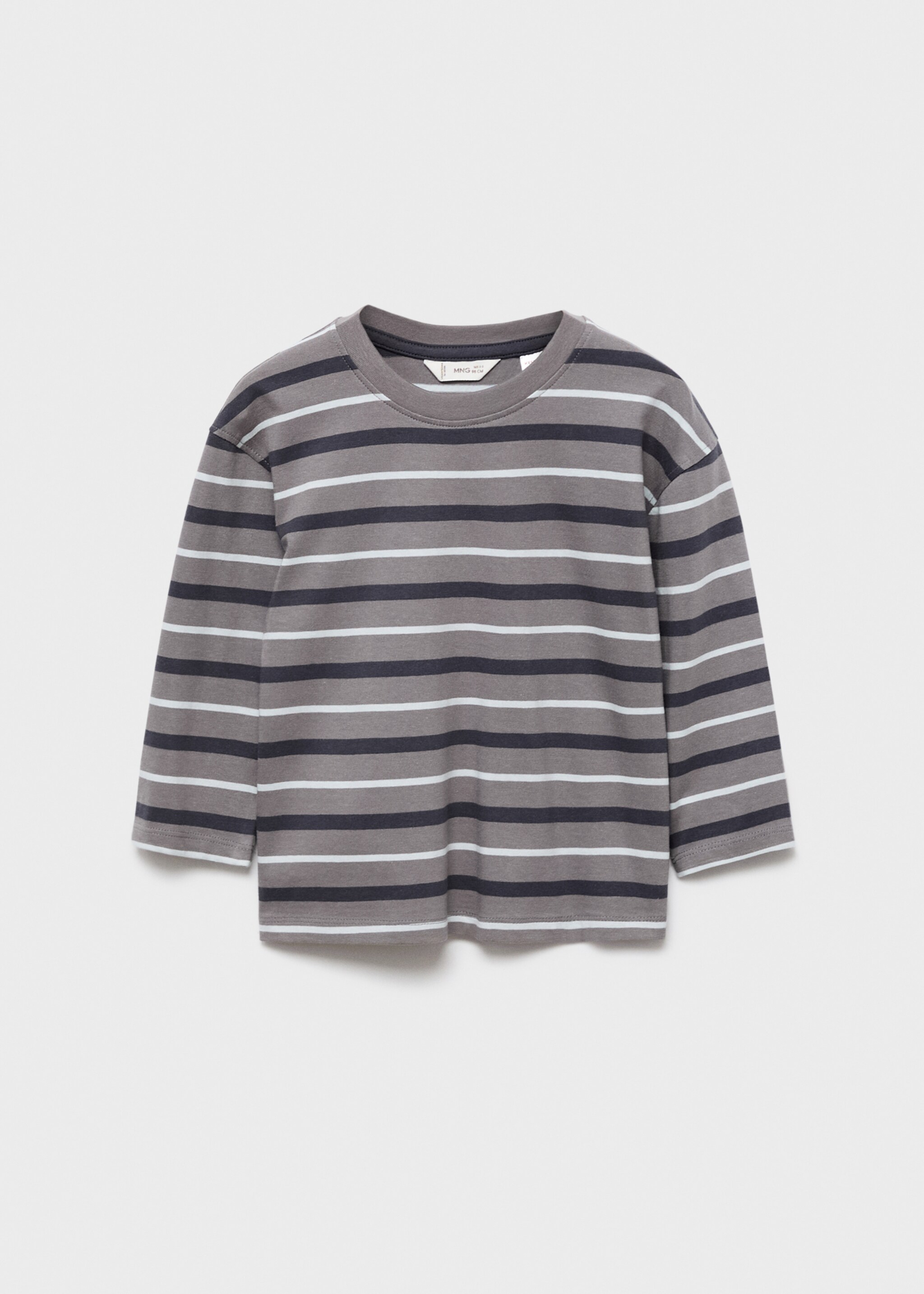 Camiseta rayas algodón - Artículo sin modelo, Gris. Ref: 17034422-00.