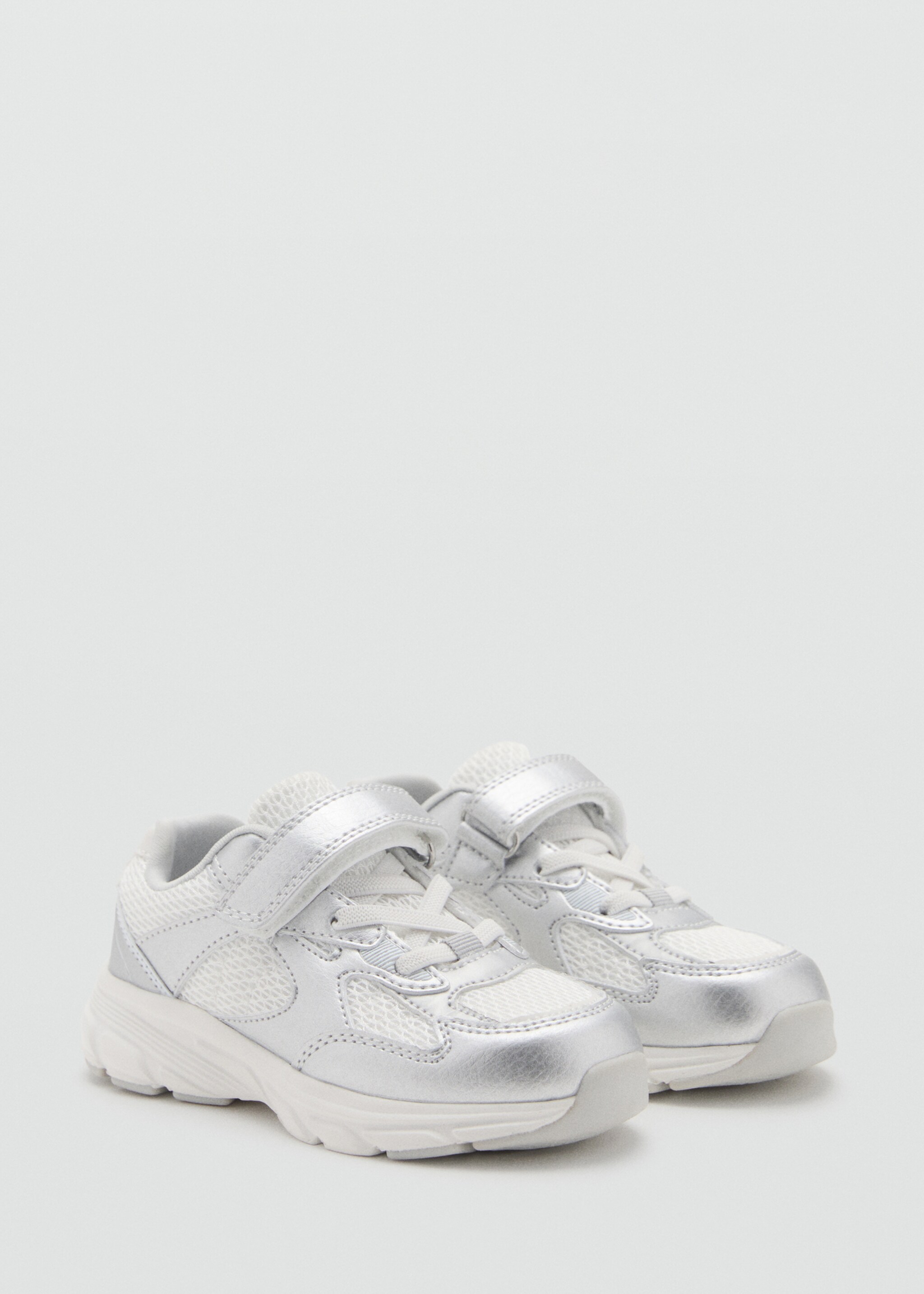 Metallic effect sneakers - Medium plane, Silver. Ref: 17034423-00.