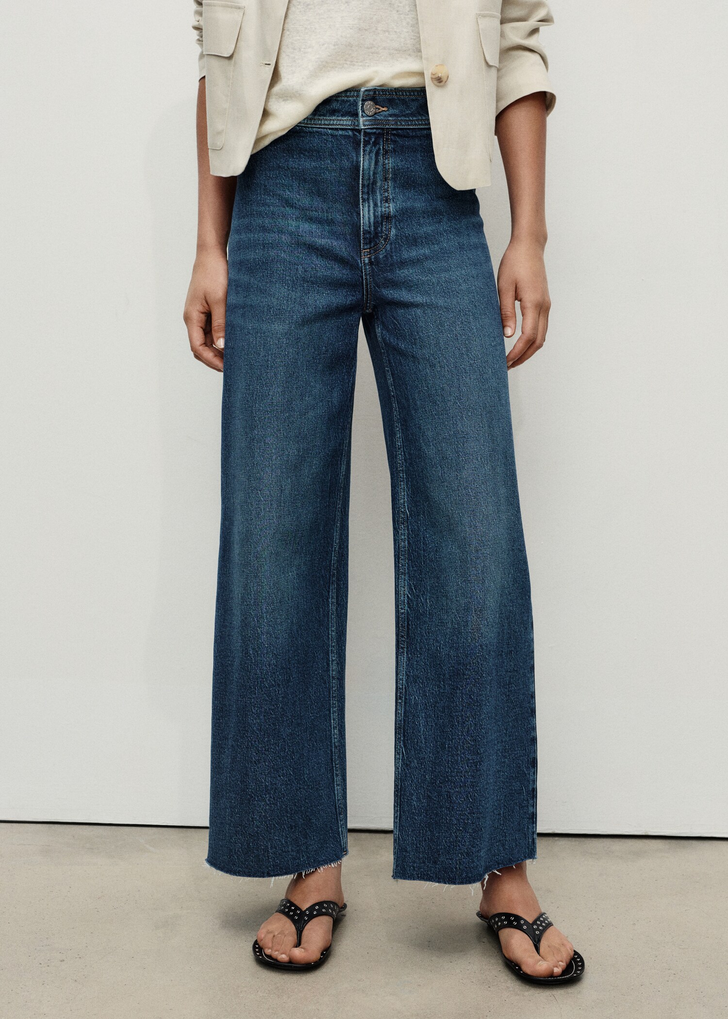 Catherin culotte high-rise jeans - Medium plane