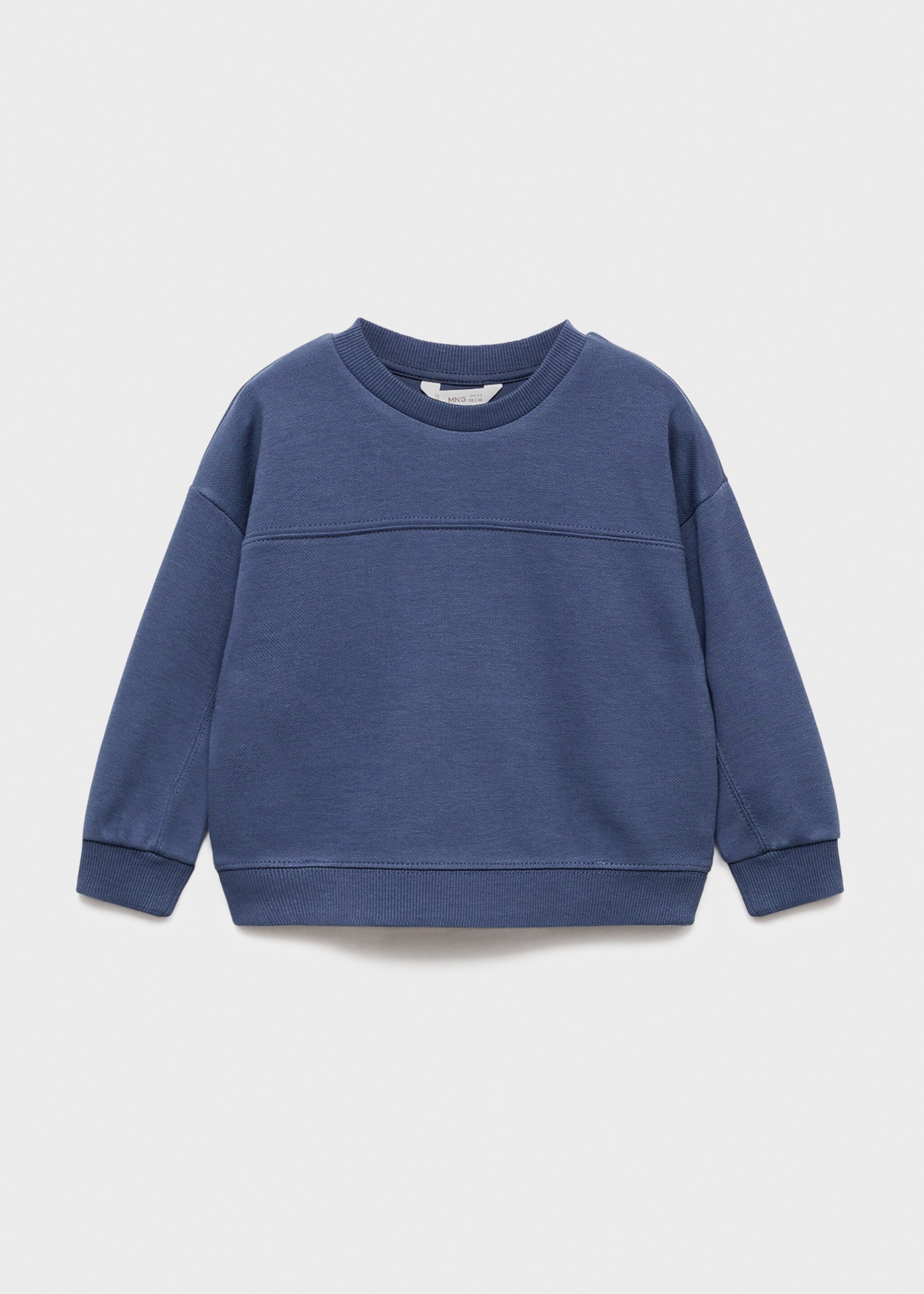 Sweat-shirt oversize en coton - Article sans modèle, Bleu nuit. Ref: 17034428-00.