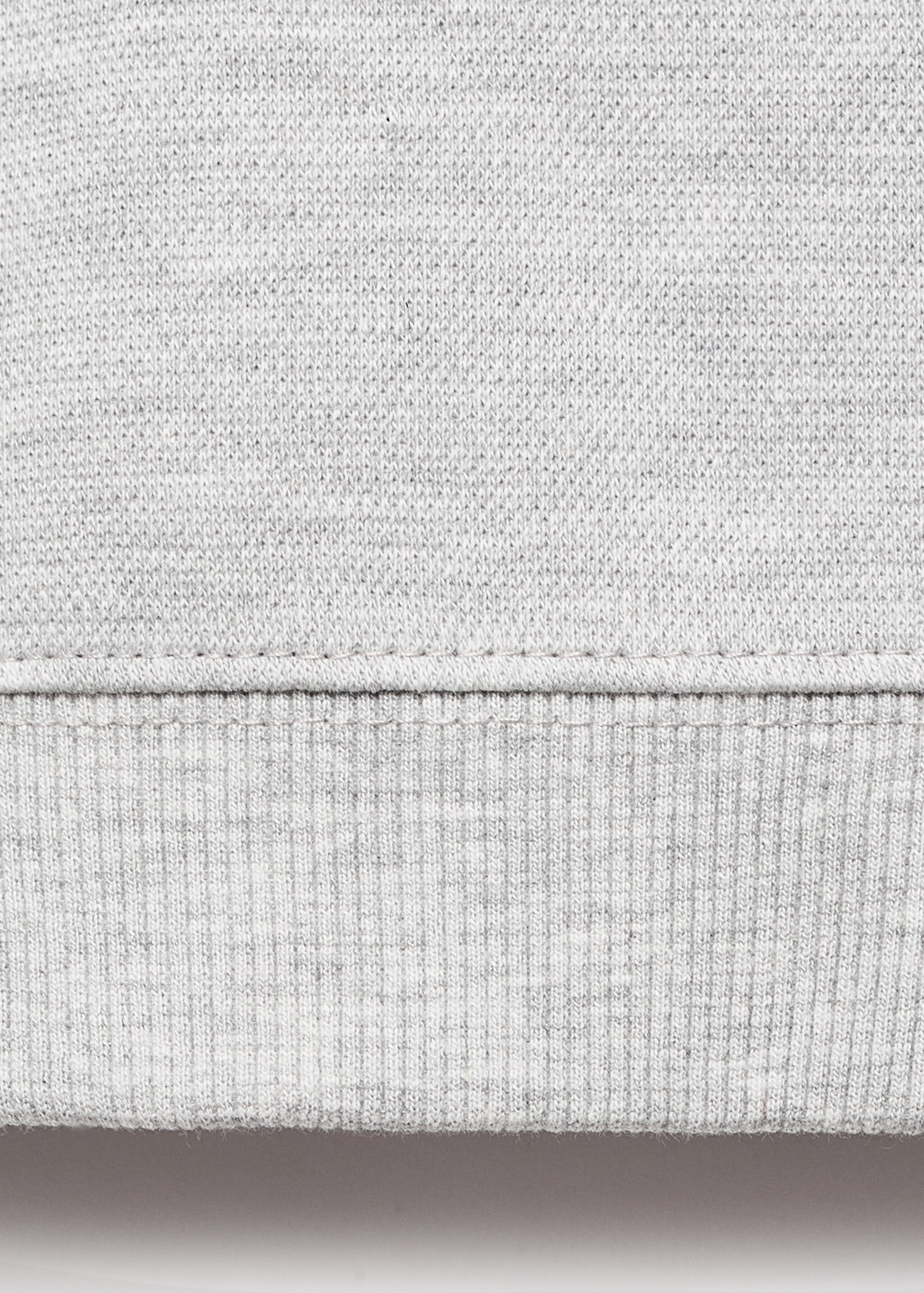 Sweat-shirt oversize en coton - Détail de l'article 8, Gris chiné moyen. Ref: 17034428-00.