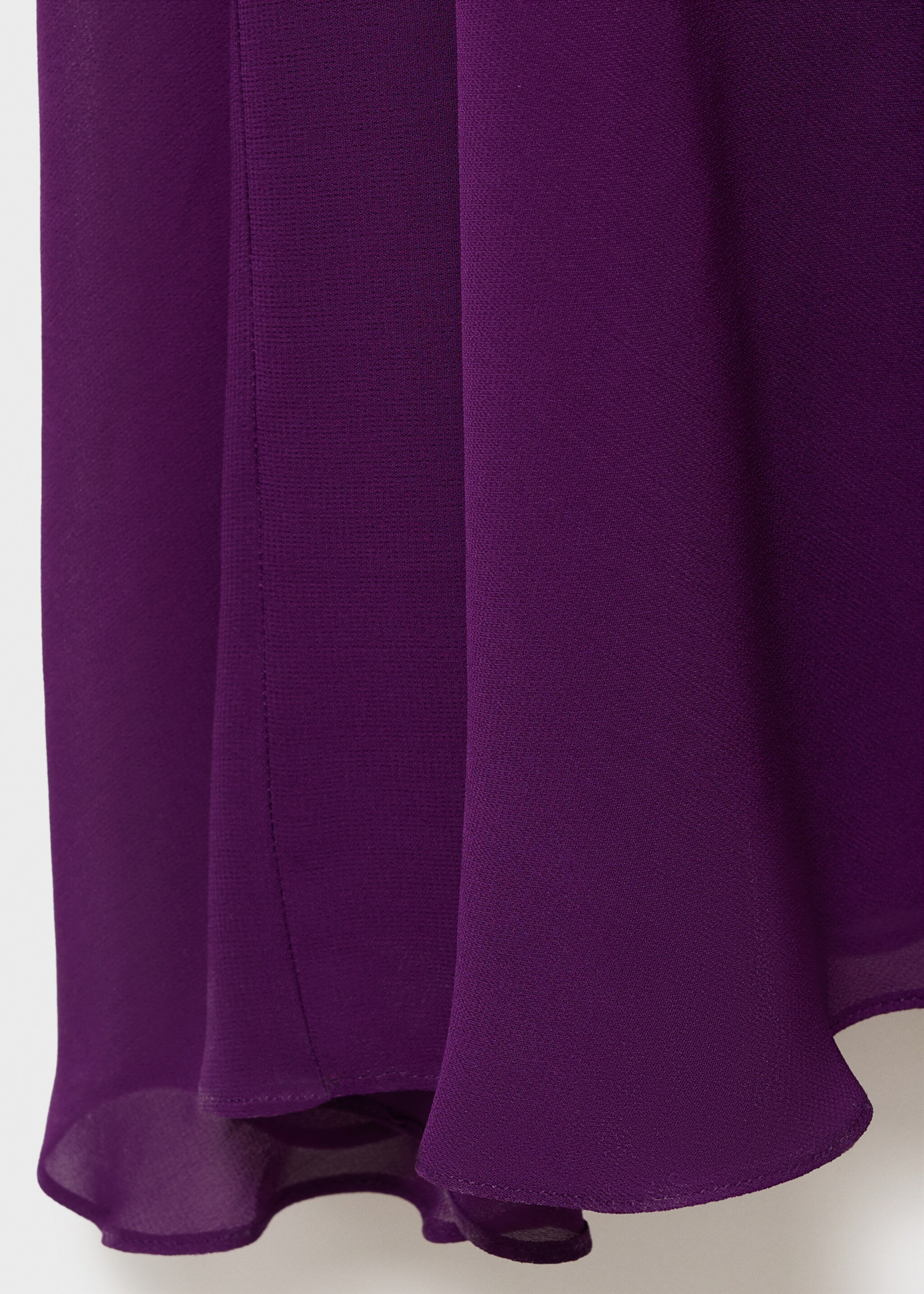 Long halter-neck dress - Details of the article 0, Purple. Ref: 17034447-00.