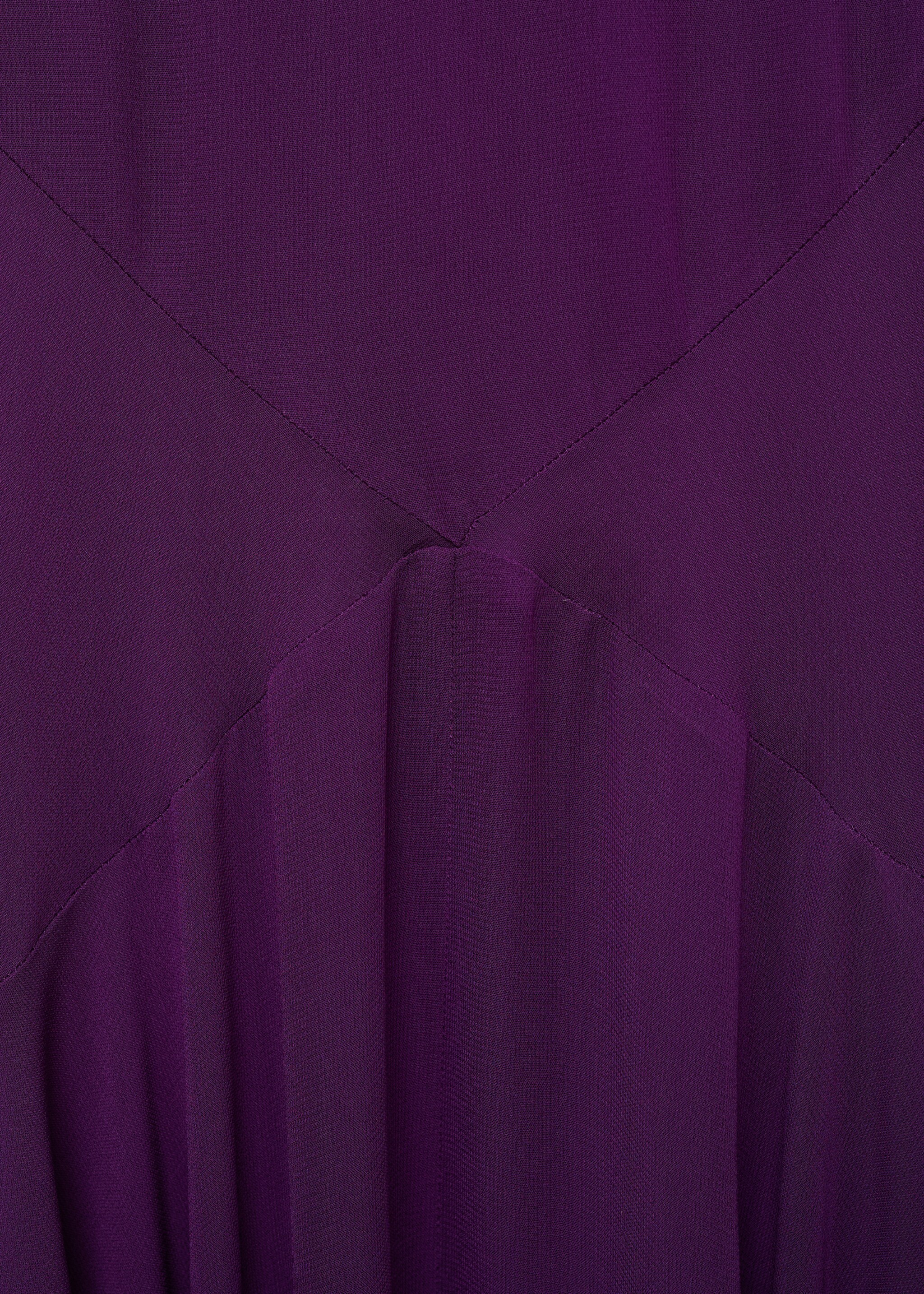 Long halter-neck dress - Details of the article 8, Purple. Ref: 17034447-00.