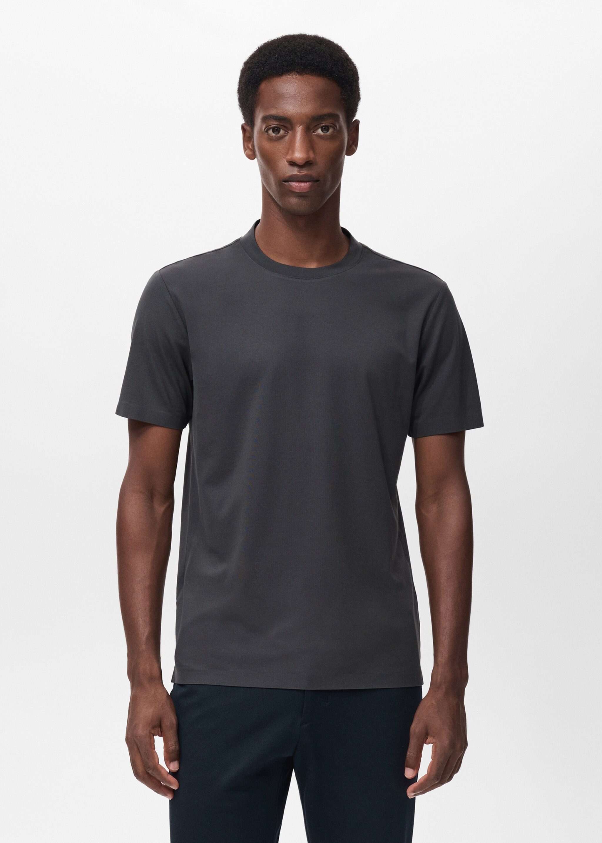 COOLMAX® slim fit T-shirt - Medium plane, Dark Green. Ref: 17034449-00.