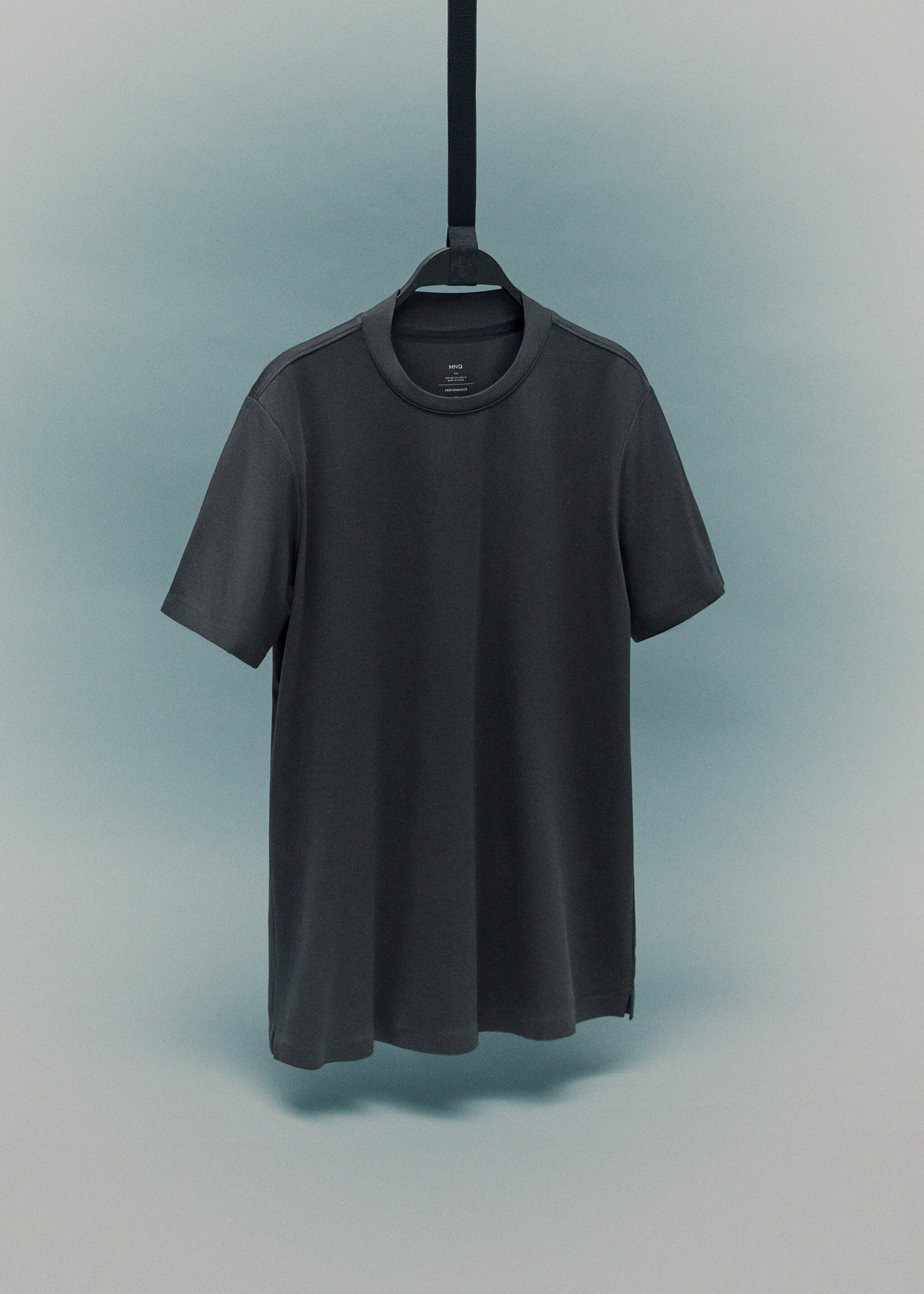 COOLMAX® slim fit T-shirt - Details of the article 9, Dark Green. Ref: 17034449-00.