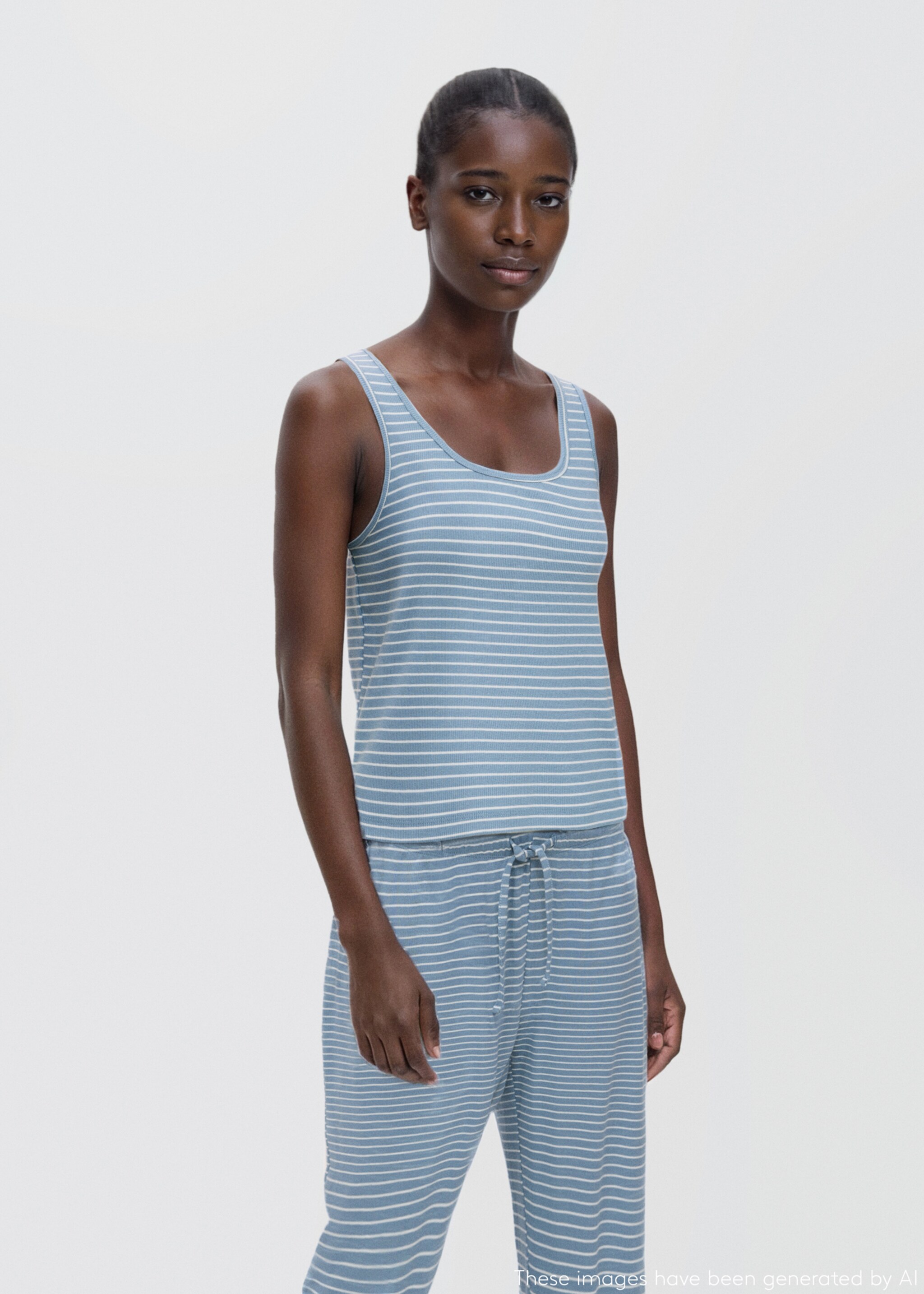 Pack pijama largo - Plano medio, Azul celeste. Ref: 17034775-00.