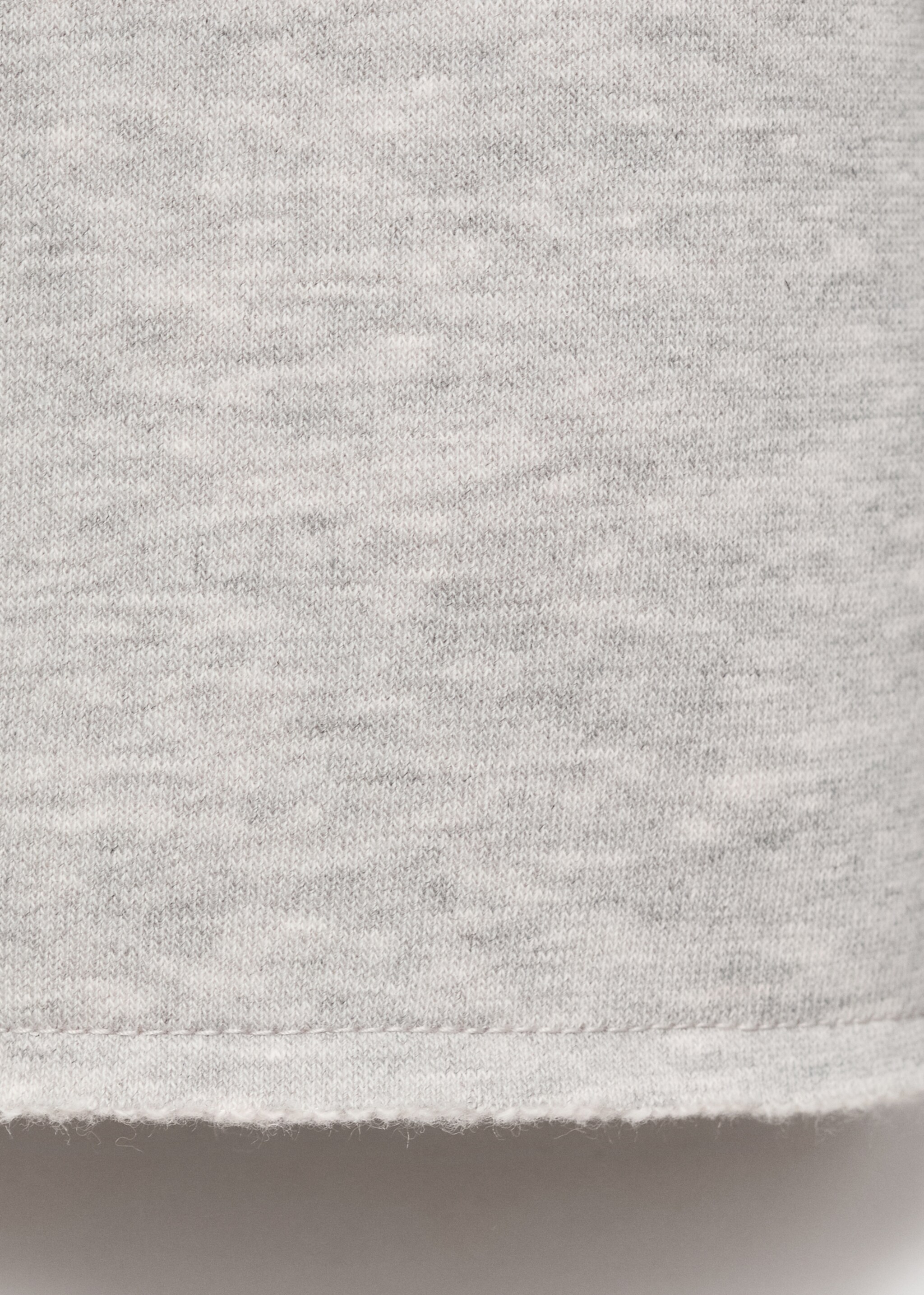 Printed cotton sweatshirt - Details of the article 0, Light Heather Grey. Ref: 17034777-00.