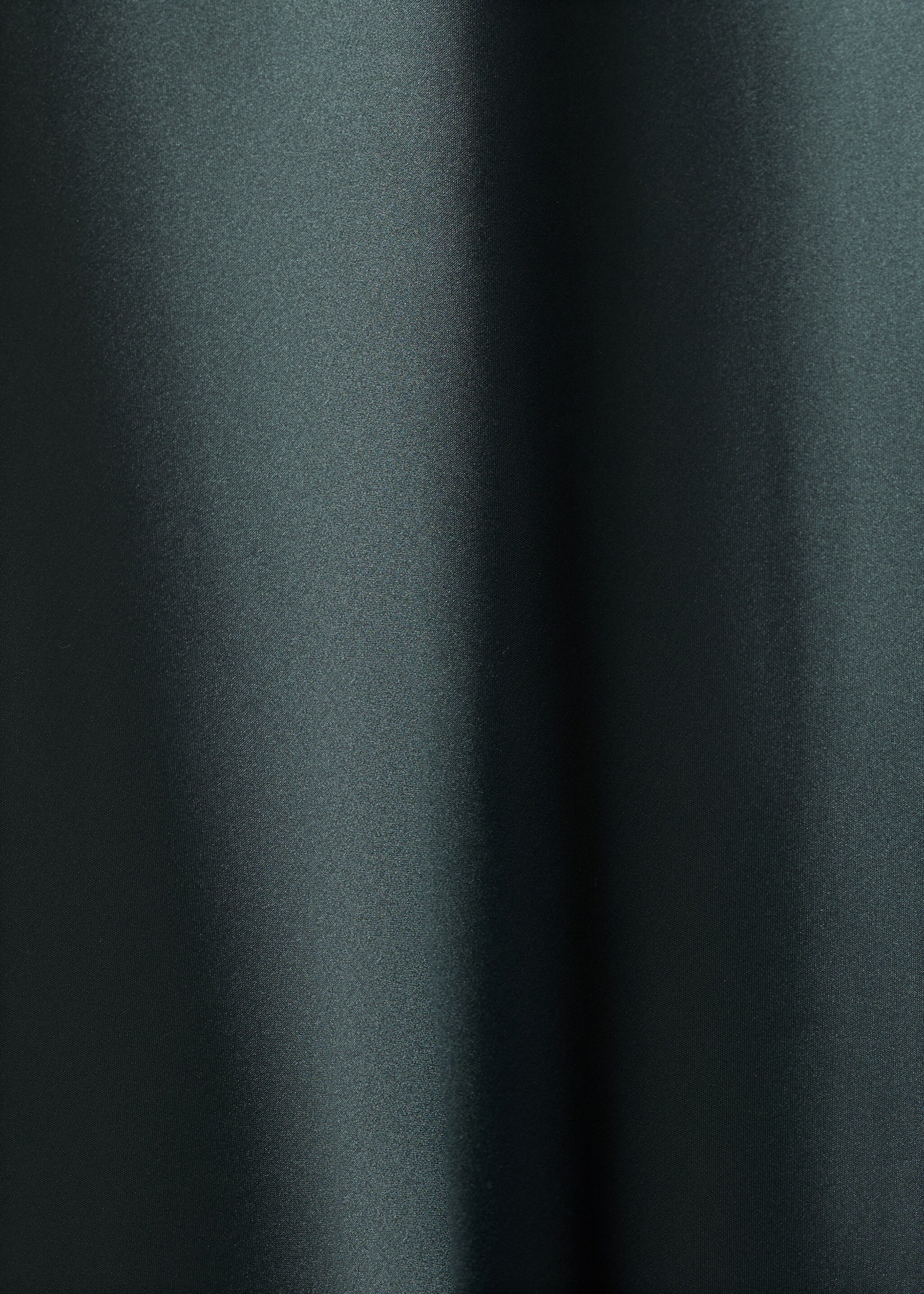 Satin long skirt - Details of the article 0, Petrol Blue. Ref: 17034778-00.